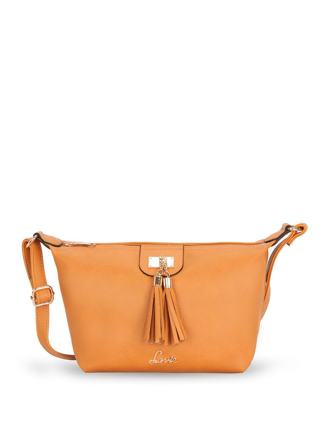 Lavie Yellow Solid Sling Bag Price in India