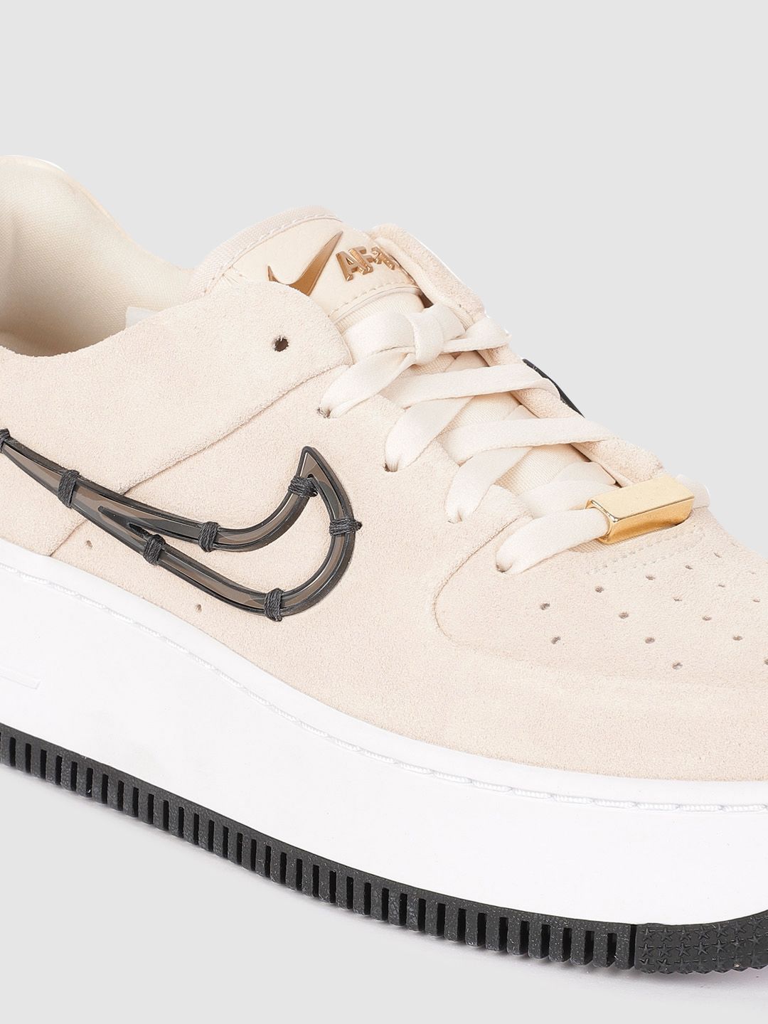 Buy Nike Women Cream-Coloured AF1 SAGE LOW LX Sneakers - Casual