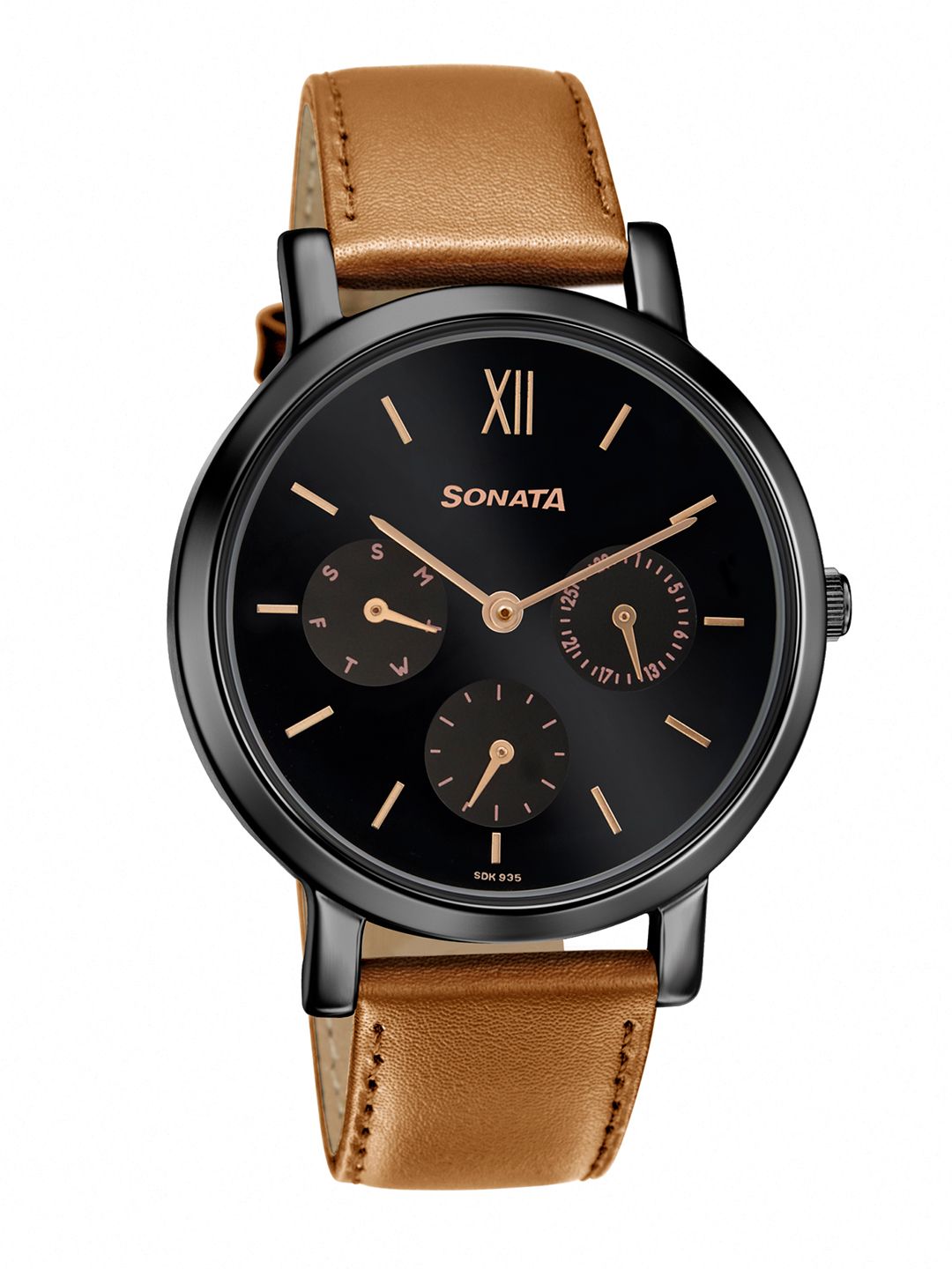 Sonata Women Black Analogue Watch 8164NL03 Price in India