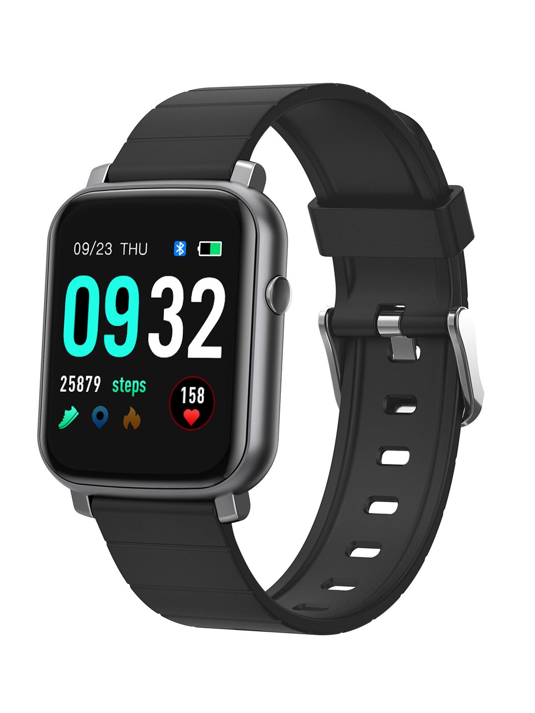 French Connection Unisex Black Smartwatch F1-B Price in India