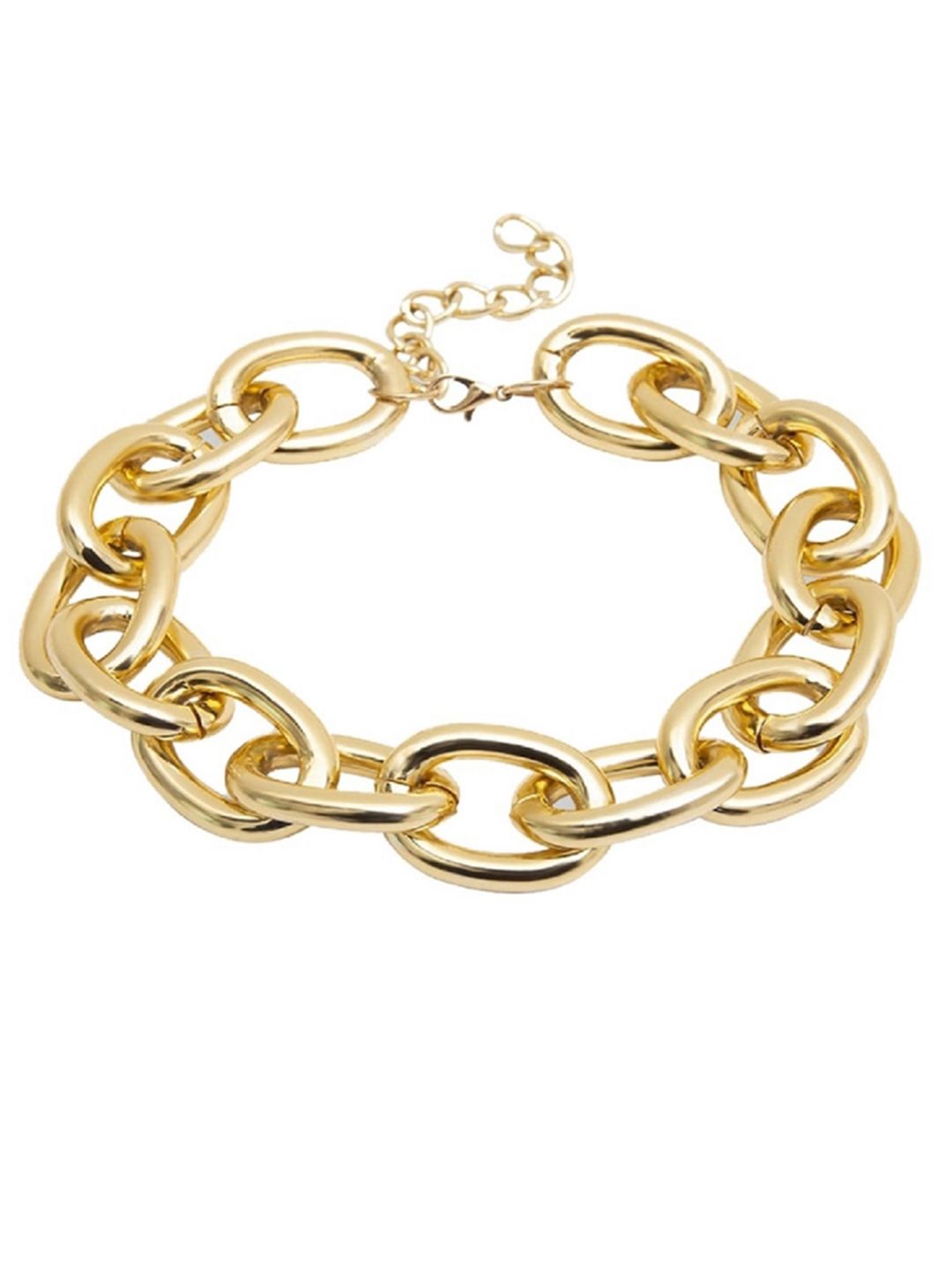 ToniQ Gold-Plated Chain Linked Choker Necklace Price in India