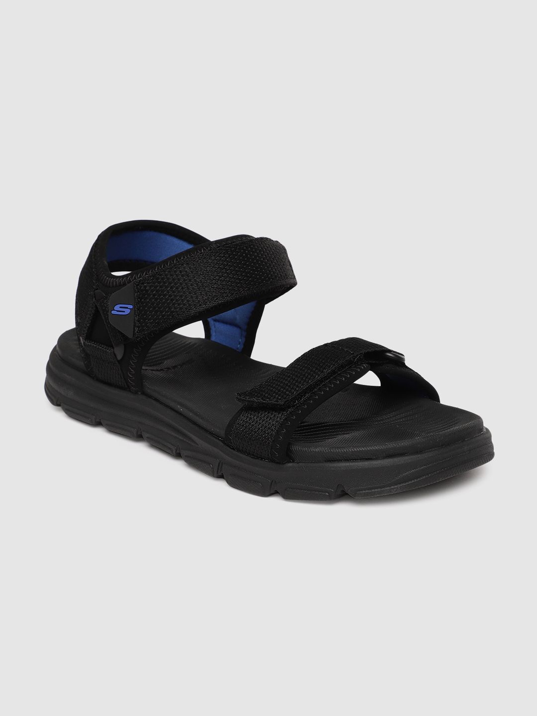 Skechers Men Black WIND SWELL Sports Sandals