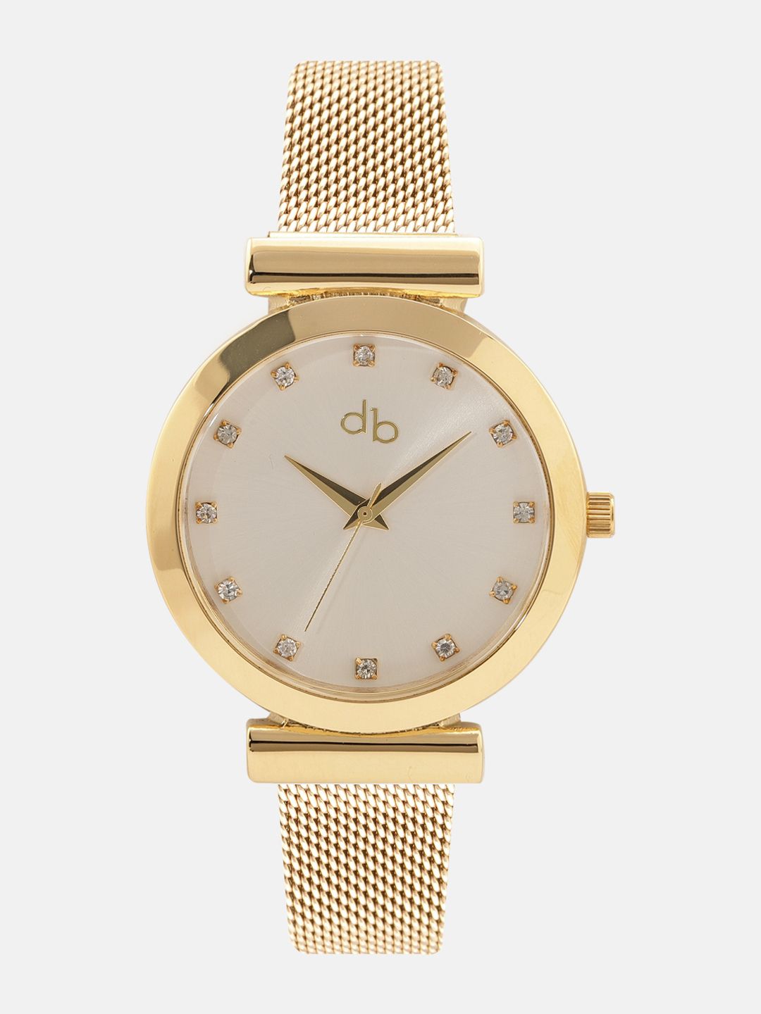 DressBerry Women Off-White Analogue Watch Price in India