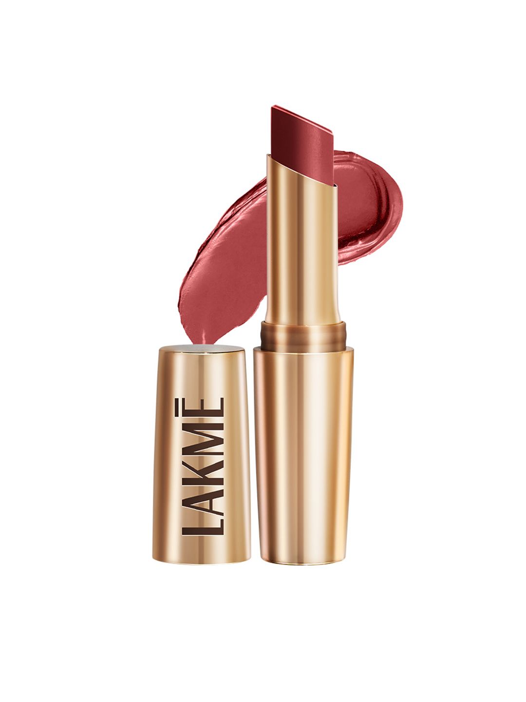 Lakme 9to5 Powerplay Priming Lasts 16hrs Matte Lipstick - Roseatte Red, 3.6g