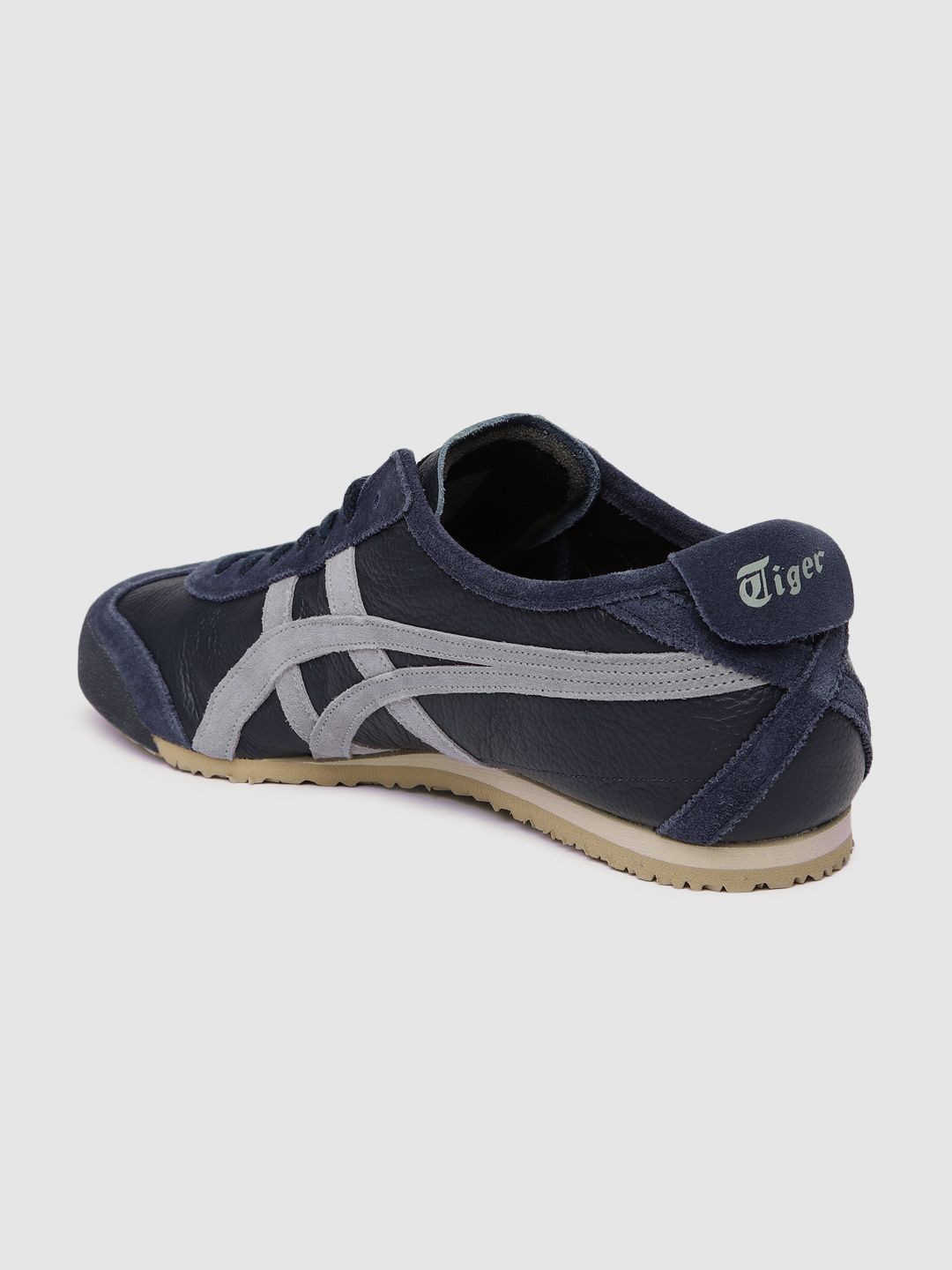 Buy Onitsuka Tiger Unisex Navy Blue Mexico 66 VIN Leather Sneakers