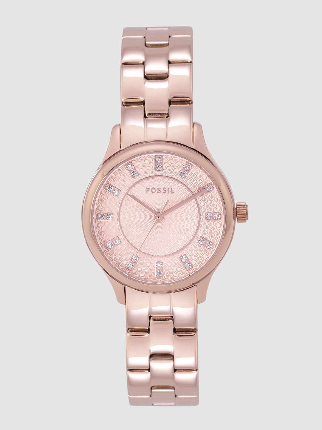 Fossil Women Rose Gold Analogue Watch BQ1571 Price in India
