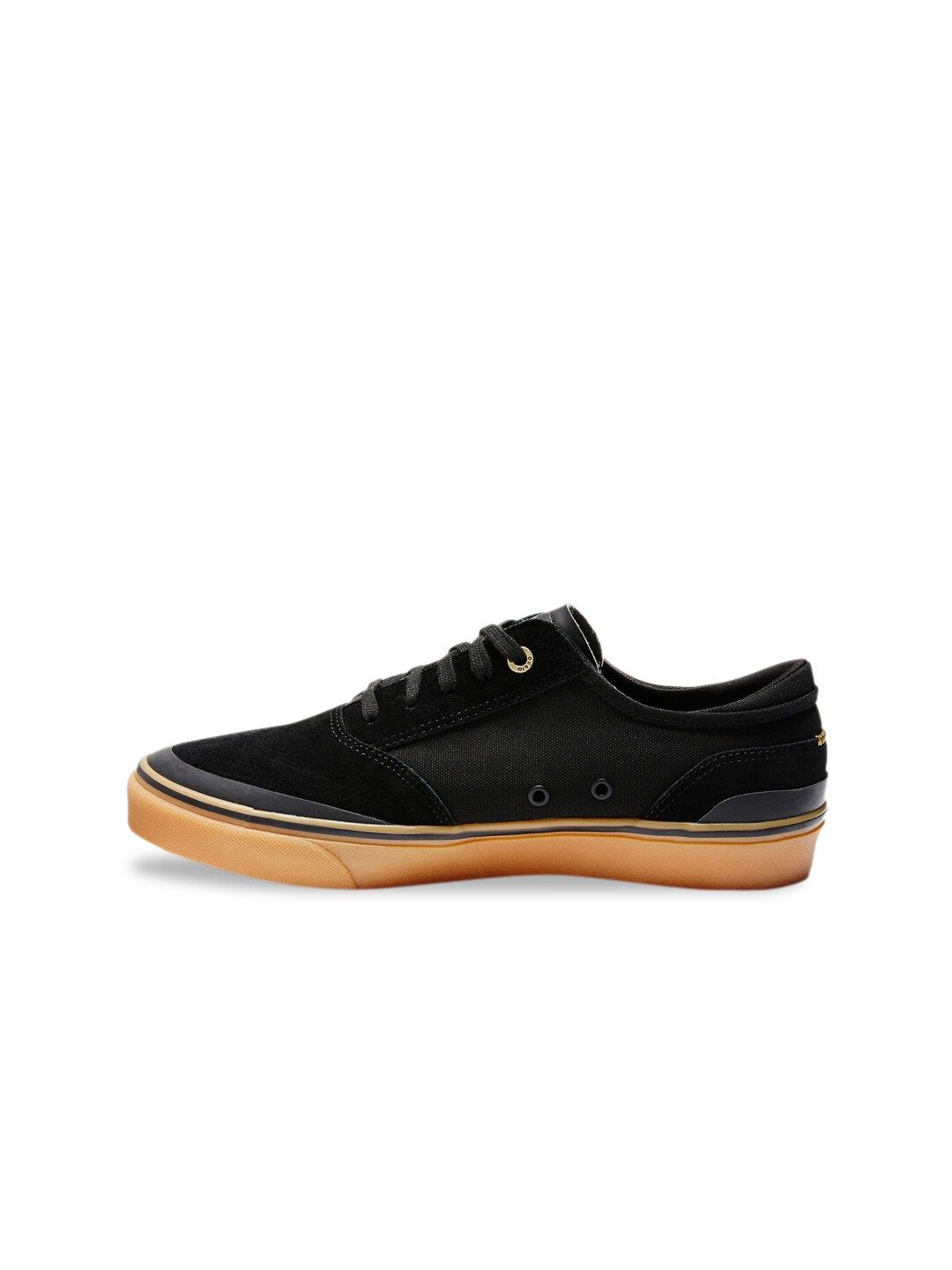 Vulca 500 Adult Low-Top Skate Shoes Black/Rubber Sole Decathlon