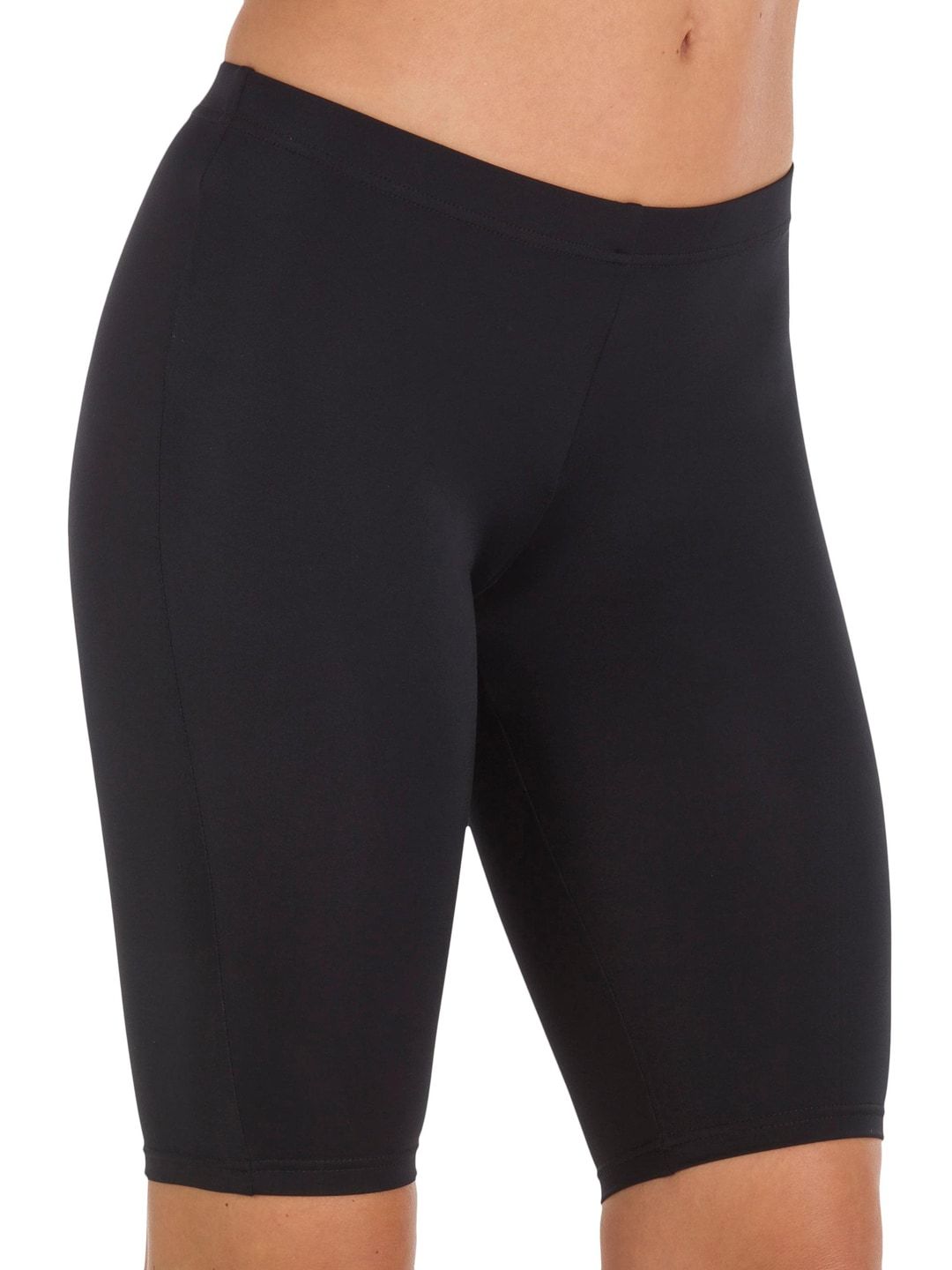 Nabaiji By Decathlon Women Black Solid Long Shorts Price in India