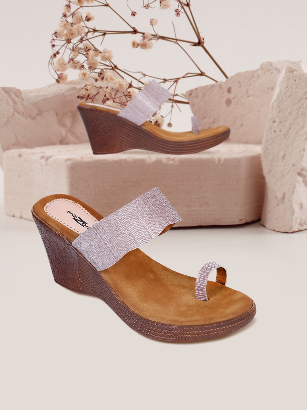 Shezone Women Rose Gold Solid Wedges Price in India