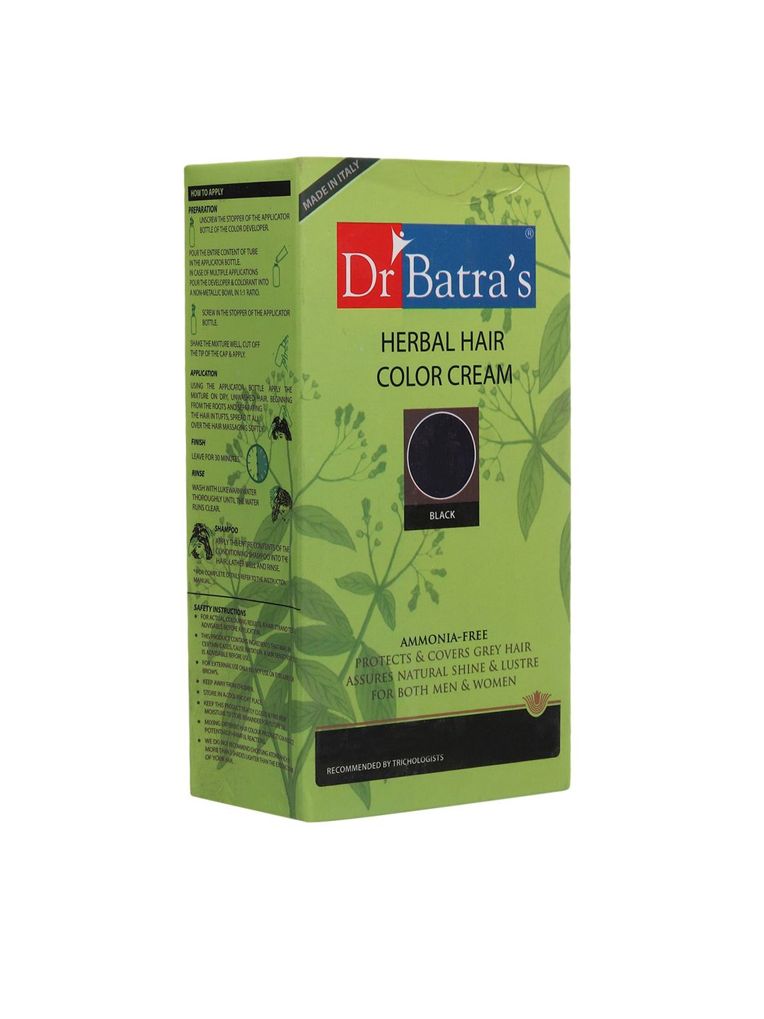 Dr. Batras Black Herbal Hair Color Cream 130g Price in India