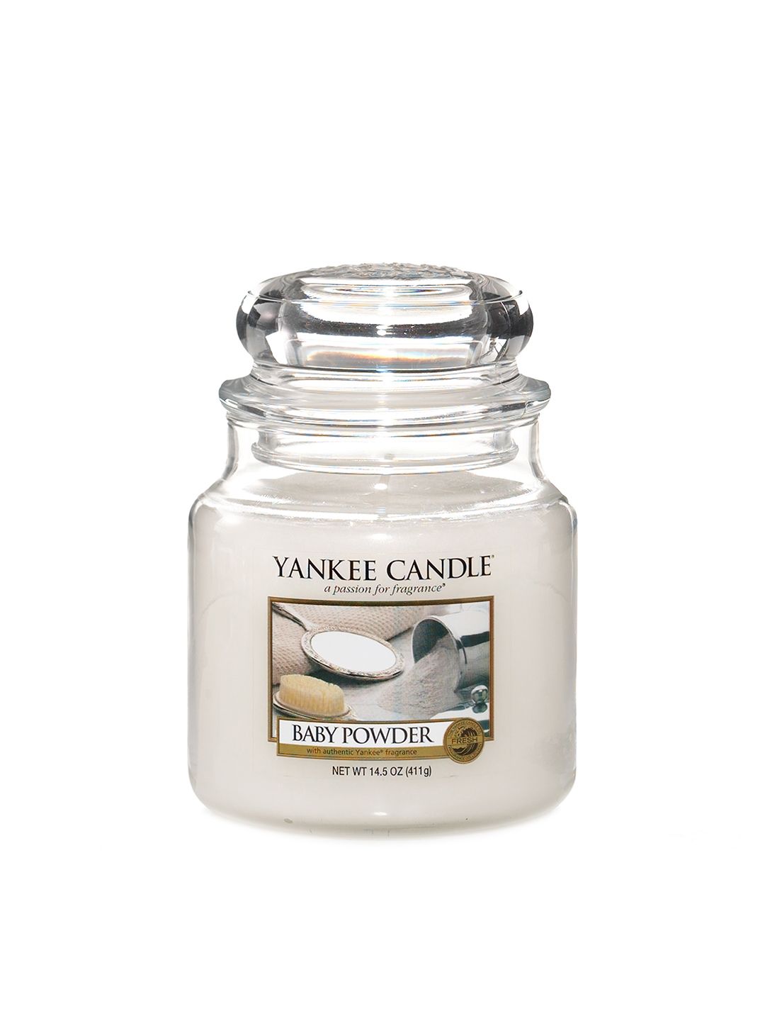 YANKEE CANDLE Baby Powder 2Pcs Scented 1 Wick Solid Geometric Regular Jar Candles