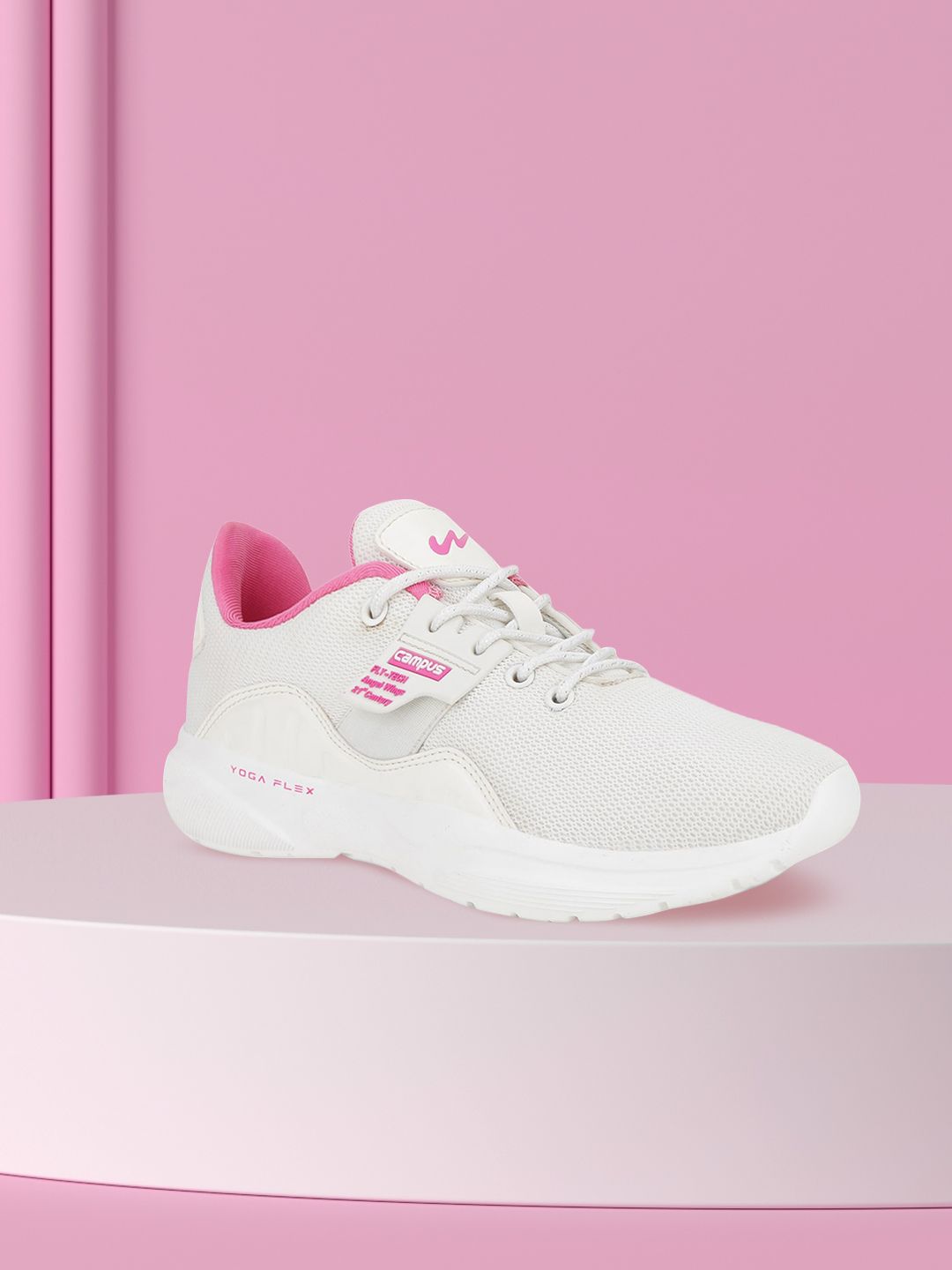 Campus Women Off-White Running Shoes Price in India