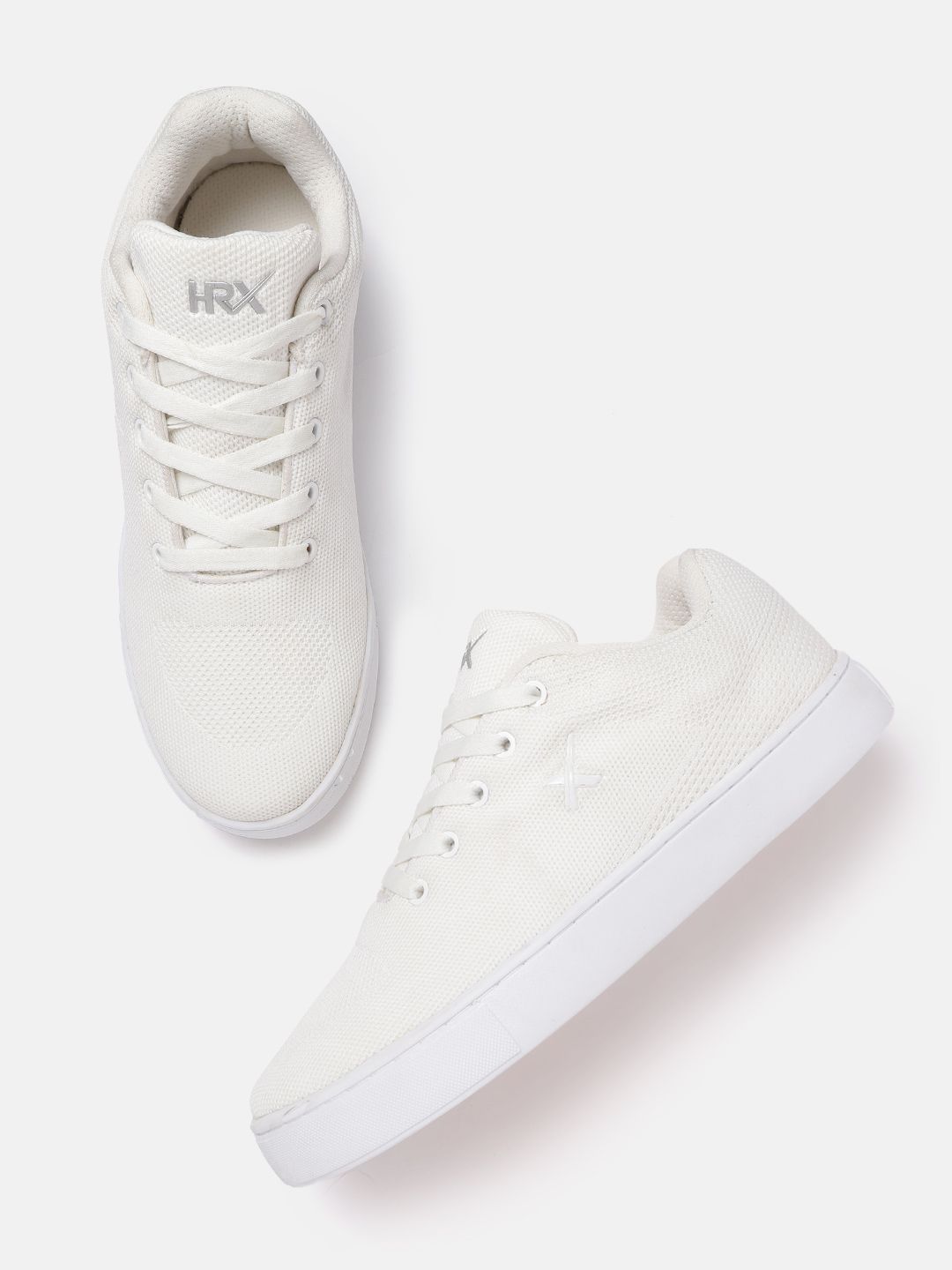 HRX by Hrithik Roshan Men Woven Design Off-White Fly Sneaker