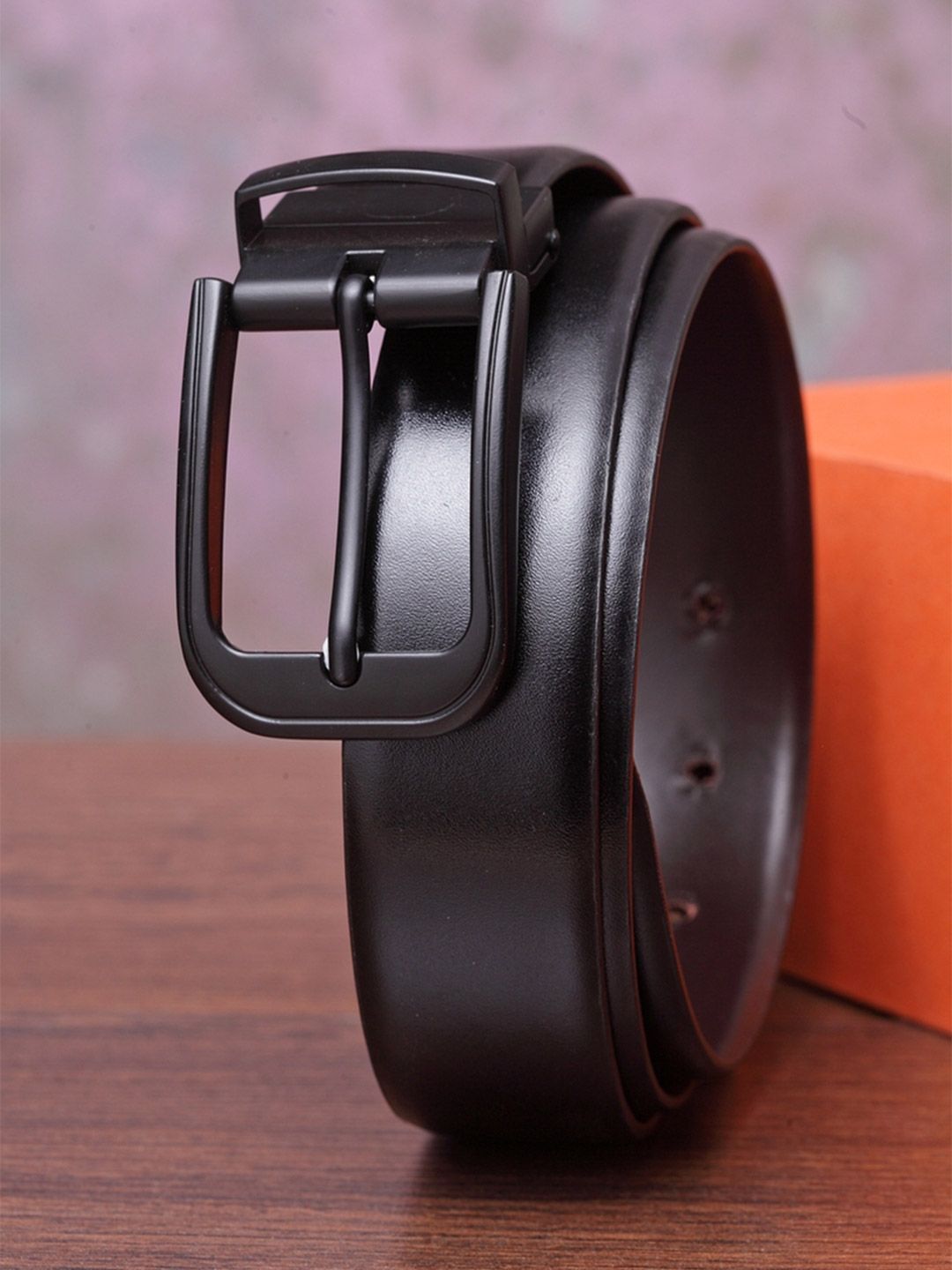 Teakwood Leathers Men Solid Reversible Genuine Leather Belt