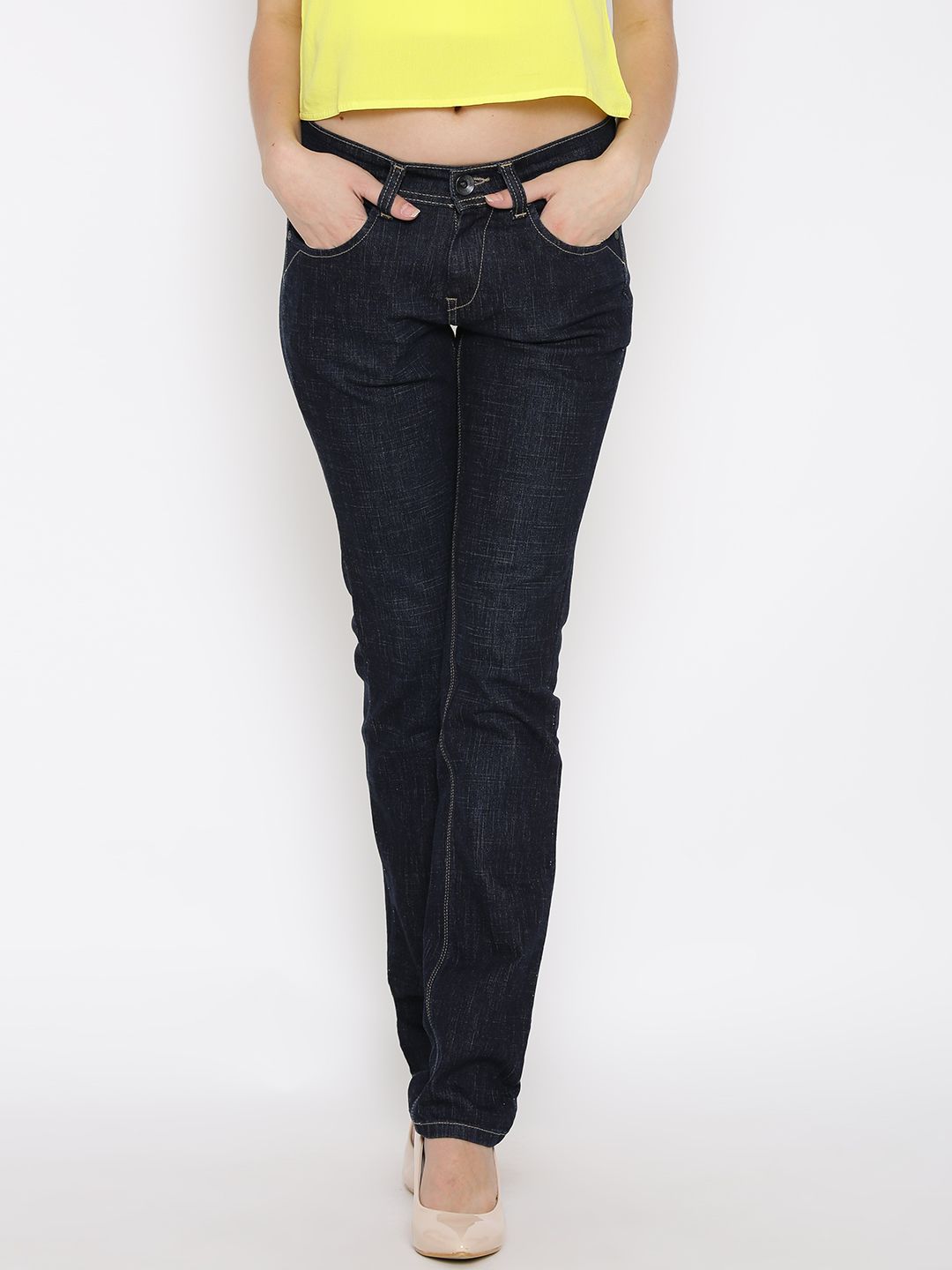 Pepe Jeans Navy Elite Fit Jeans Price in India