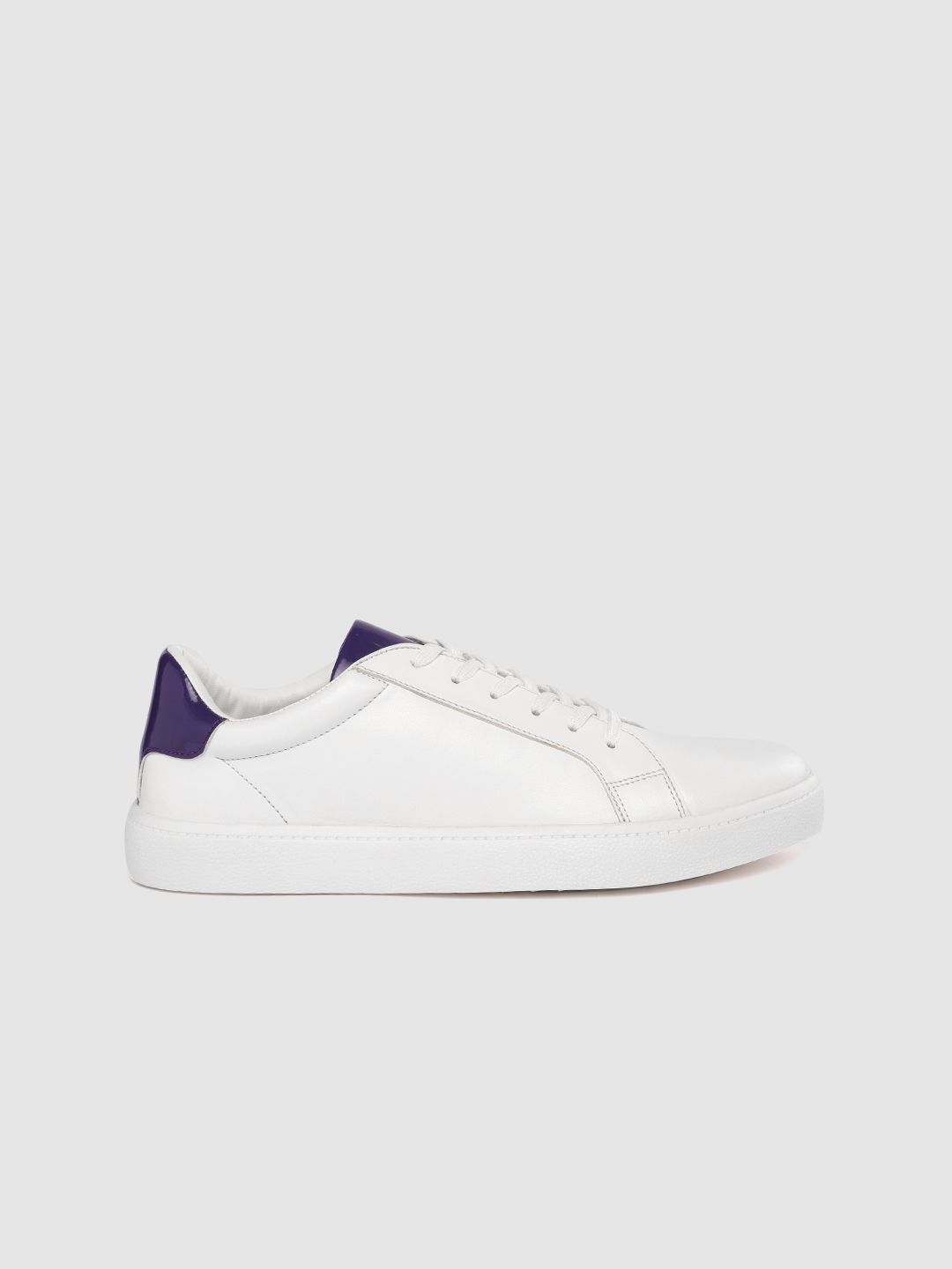 DressBerry Women White Solid Sneakers Price in India