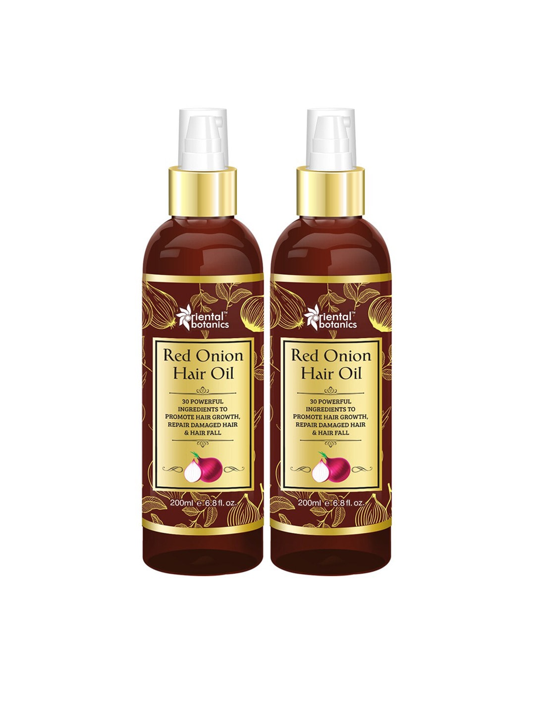 Oriental Botanics Set of 2 Red Onion Hair Oil - 200 ml each Price in India