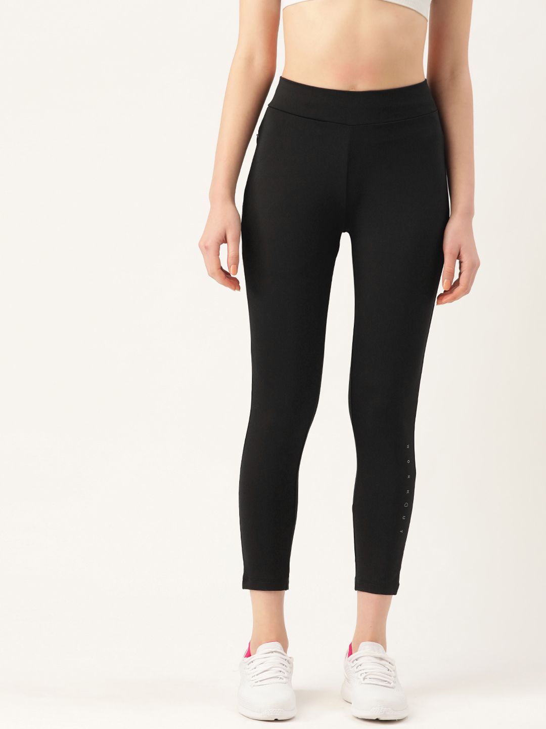 Sweet Dreams Women Black Solid Workout Cropped Track Pants Price in India