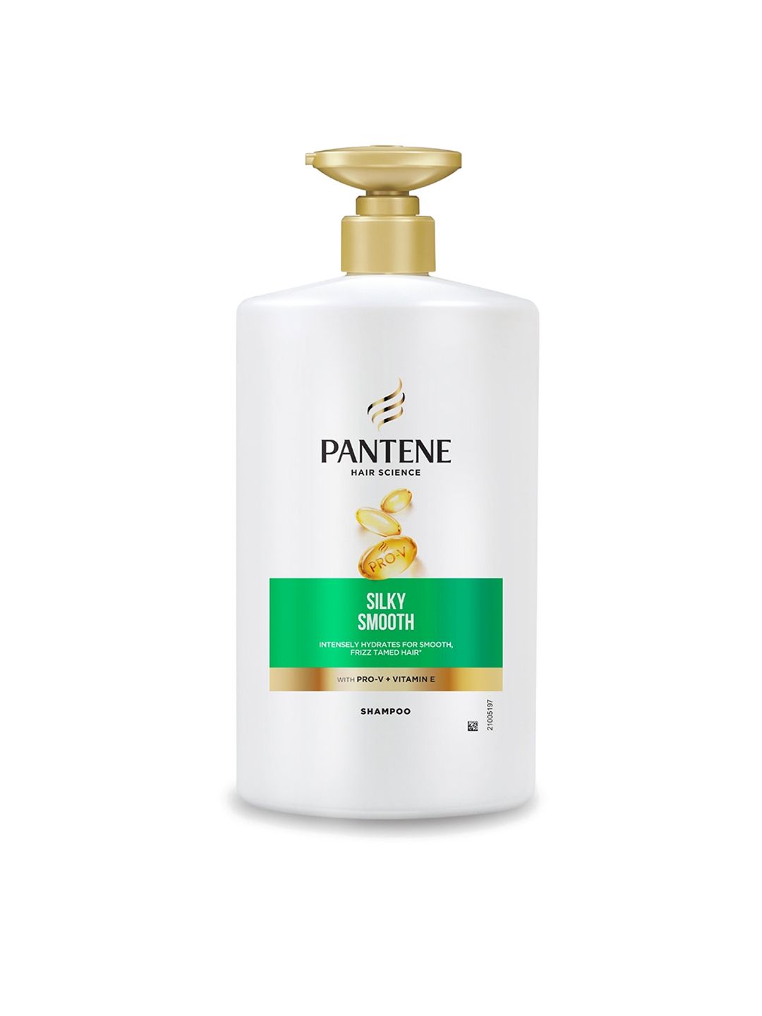 Pantene Hair Science Silky Smooth Shampoo with Pro-Vitamins &Vitamin E - 1Ltr