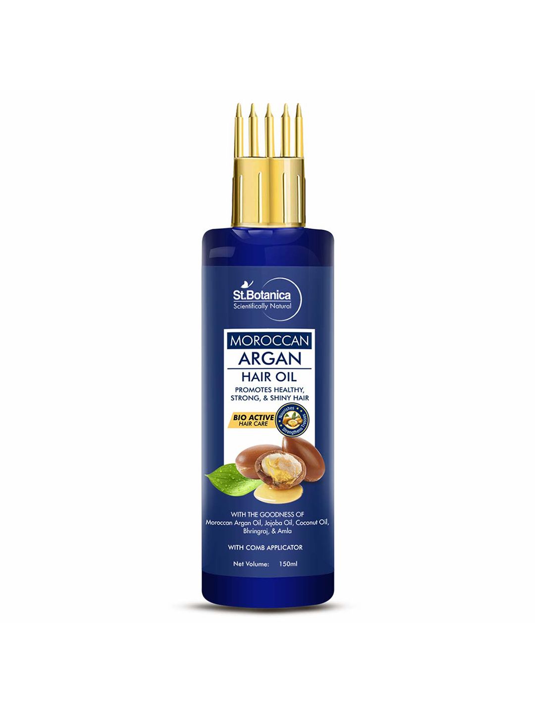 St.Botanica Moroccan Argan Hair Oil With Comb Applicator 150 ml Price in India