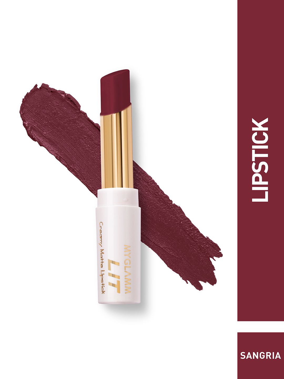 MyGlamm LIT Creamy Matte Lipstick-Sangria-3.7g Price in India