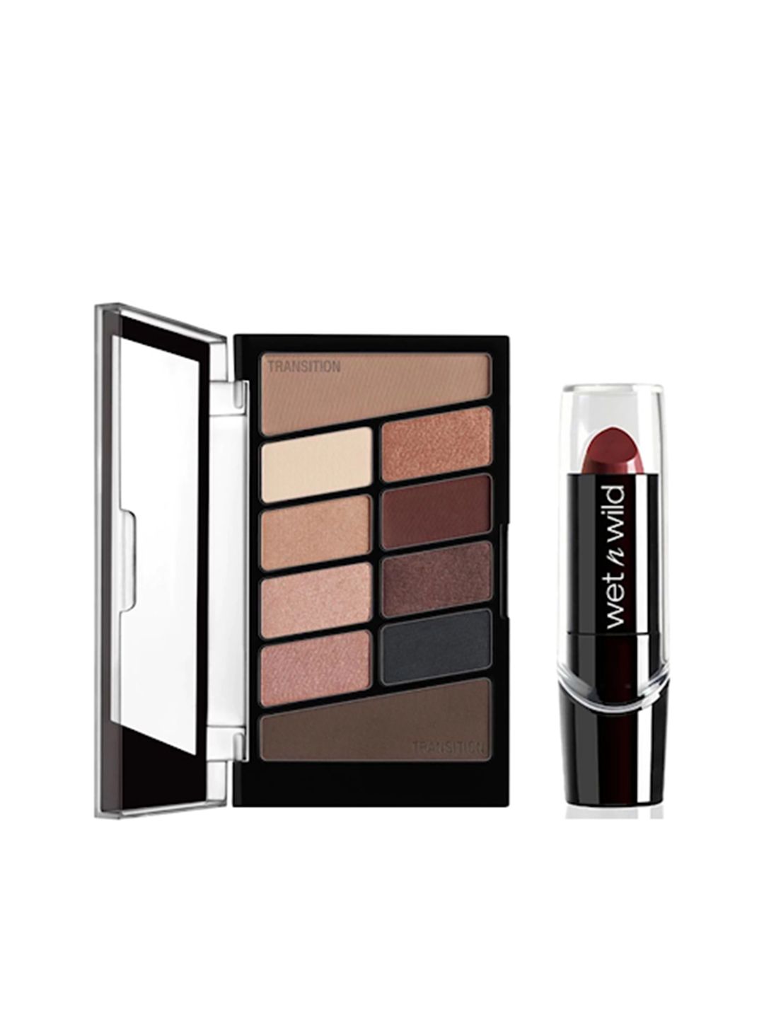 Wet n Wild Sustainable Set of Silk Finish Lipstick & Color Icon 10 Pan Eyeshadow Palette Price in India