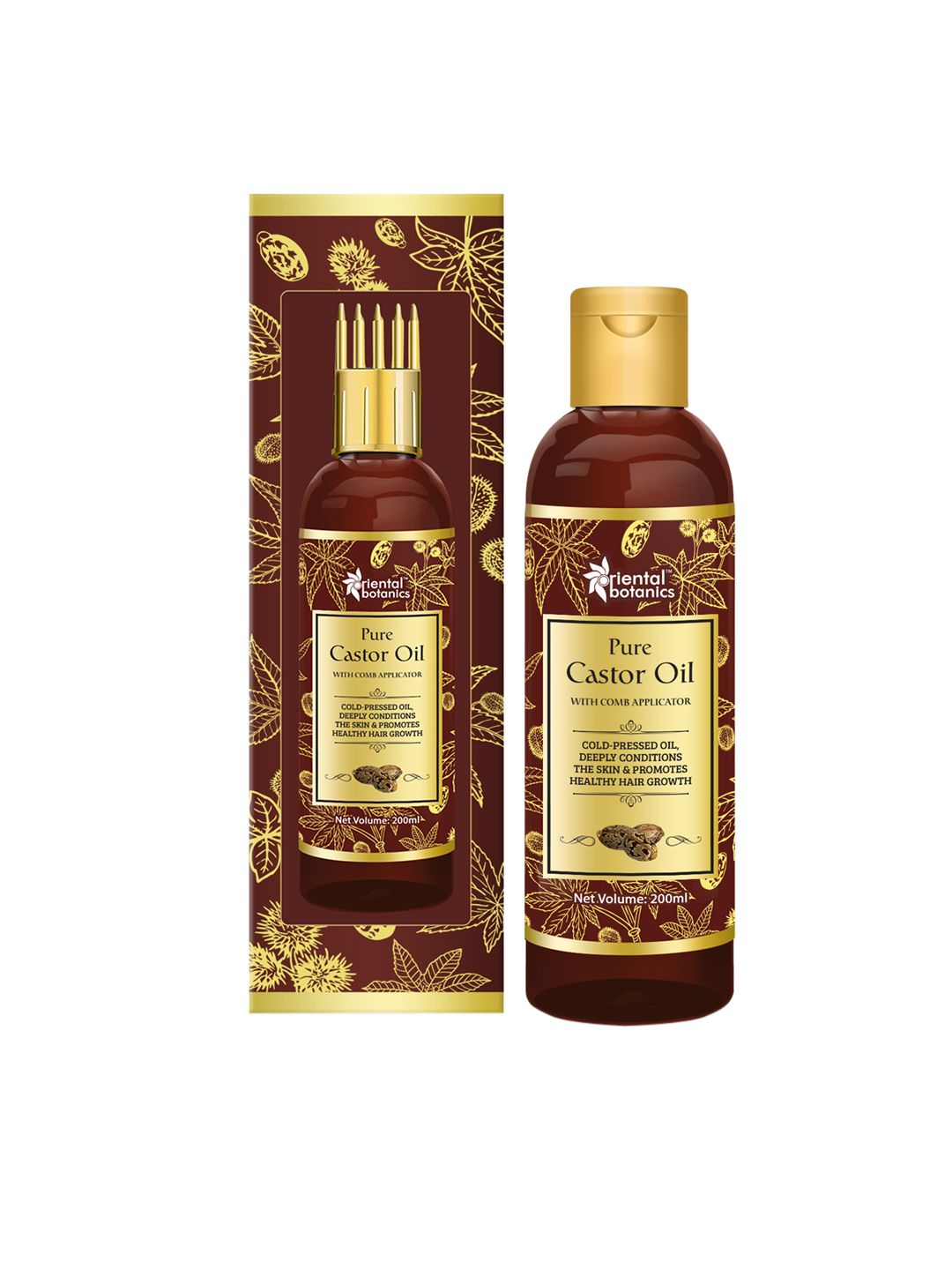Oriental Botanics Castor Oil With Comb Applicator 200 ml Price in India