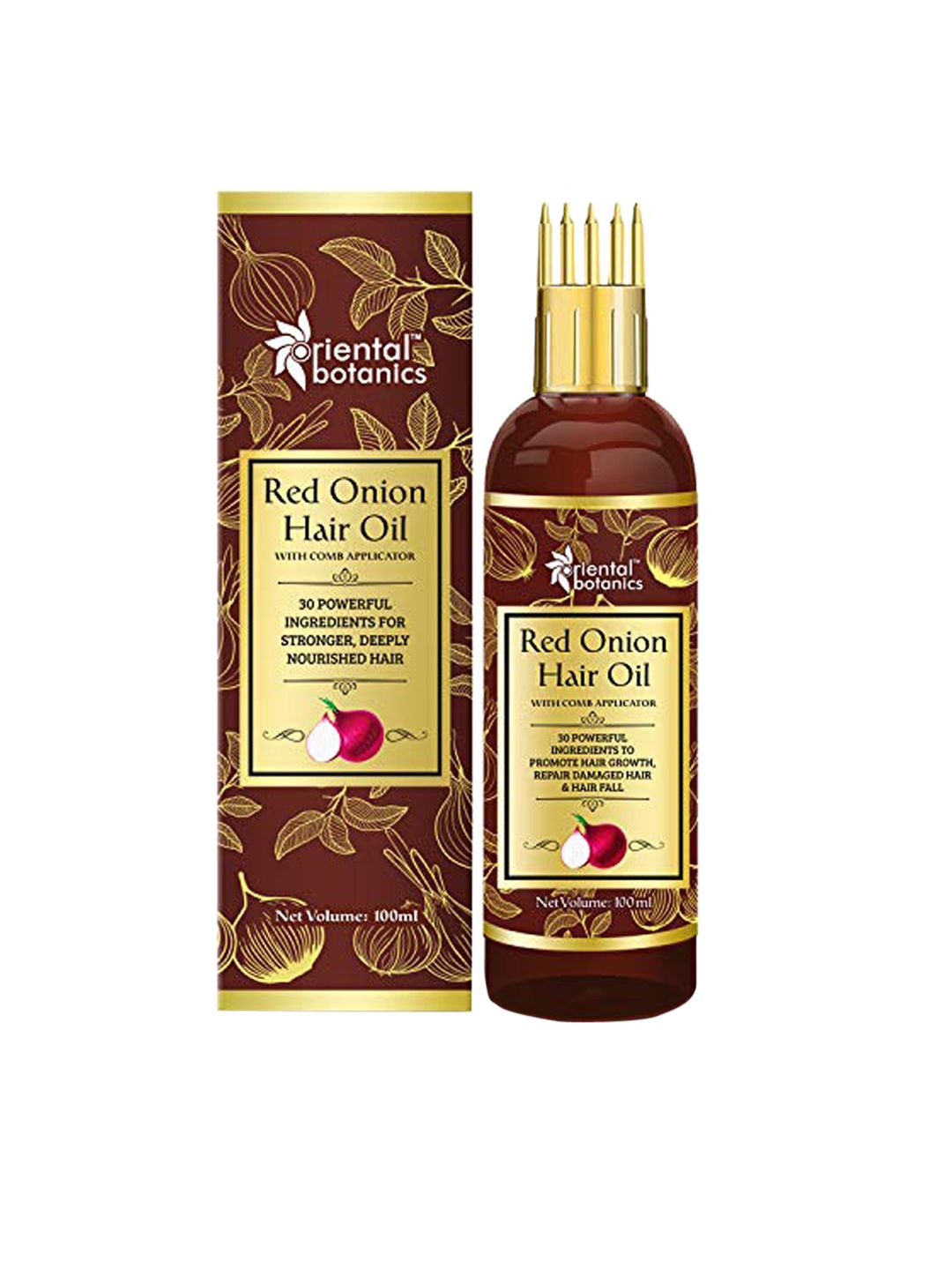 Oriental Botanics Red Onion Hair Oil With Comb Applicator 100 ml Price in India