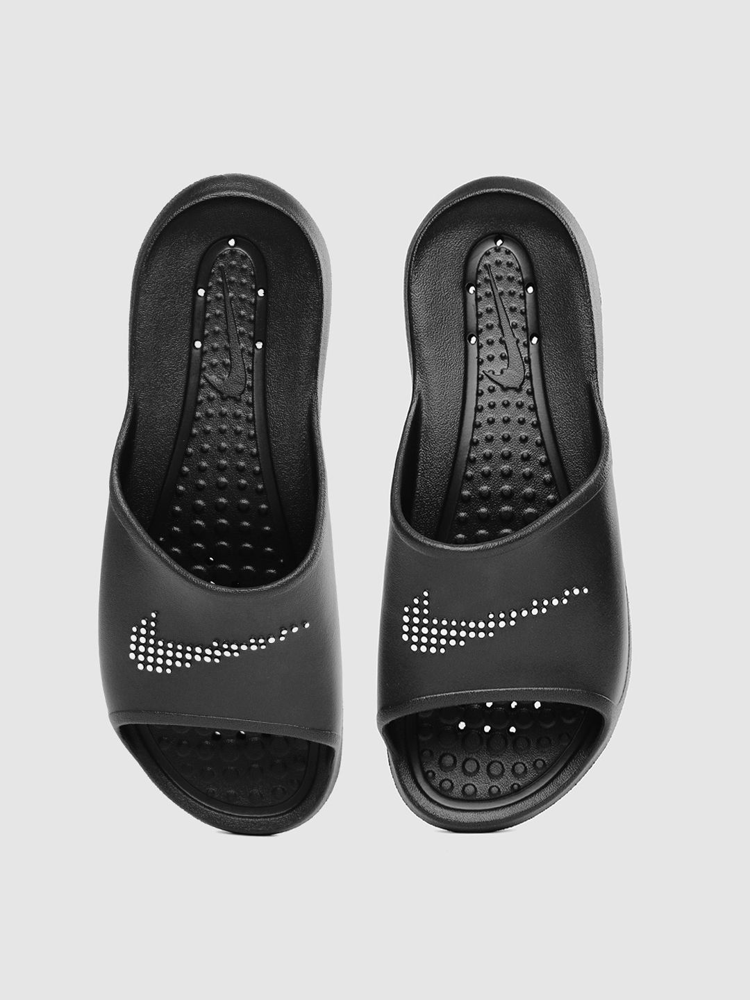 Nike Women Black Self Design VICTORI ONE SHOWER Sliders Price in India