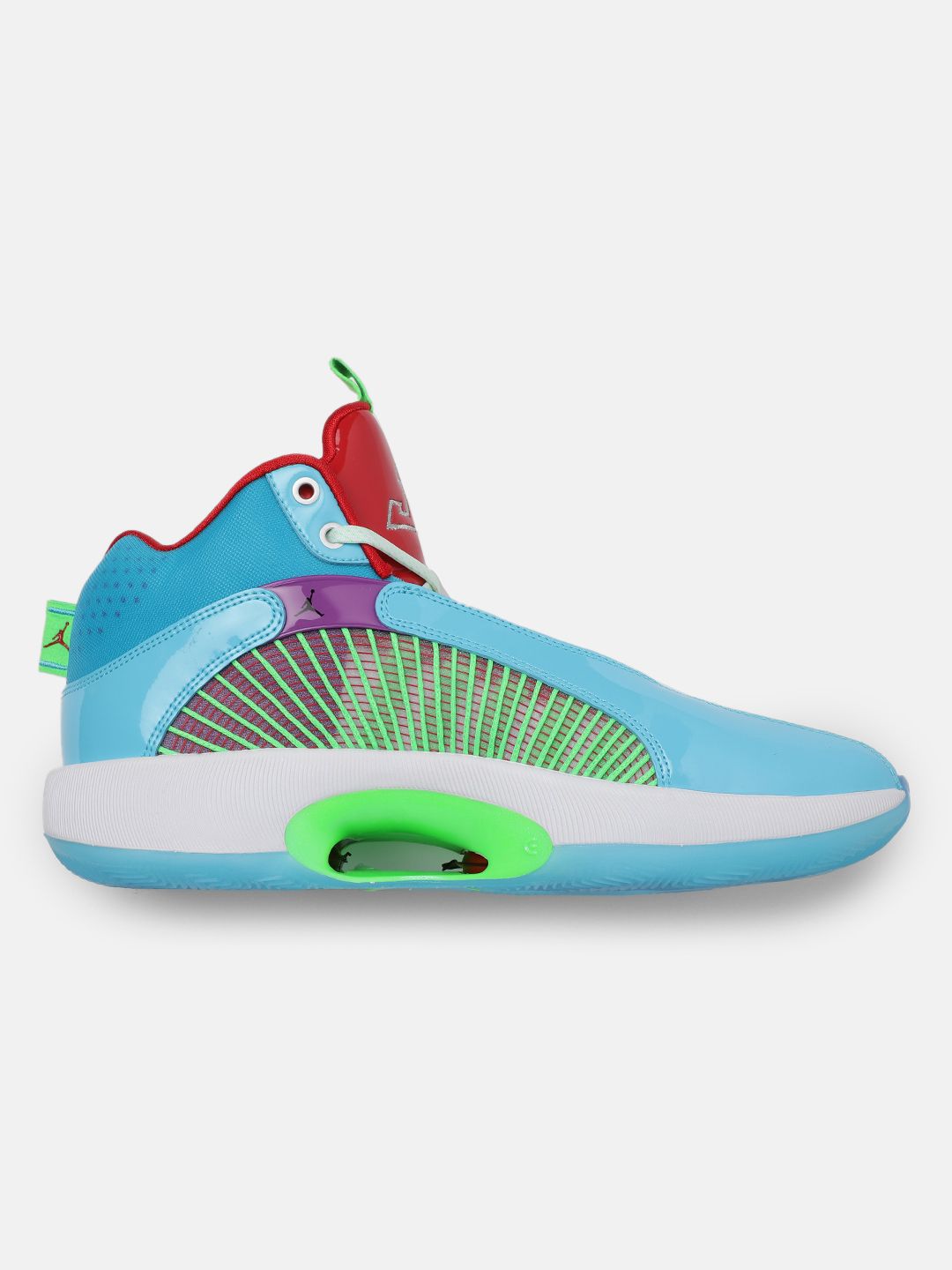 Buy Nike Men Blue AIR JORDAN XXXV WIP PF Mid-Top Basketball Shoes