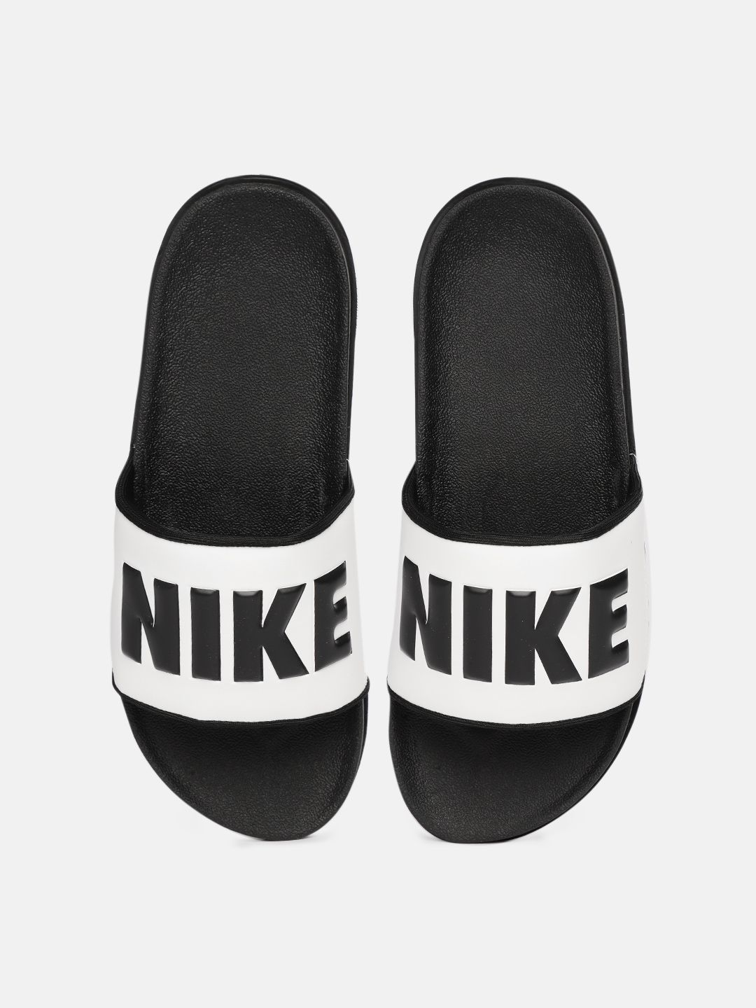 Nike Women Black & White Printed OFFCOURT Sliders Price in India