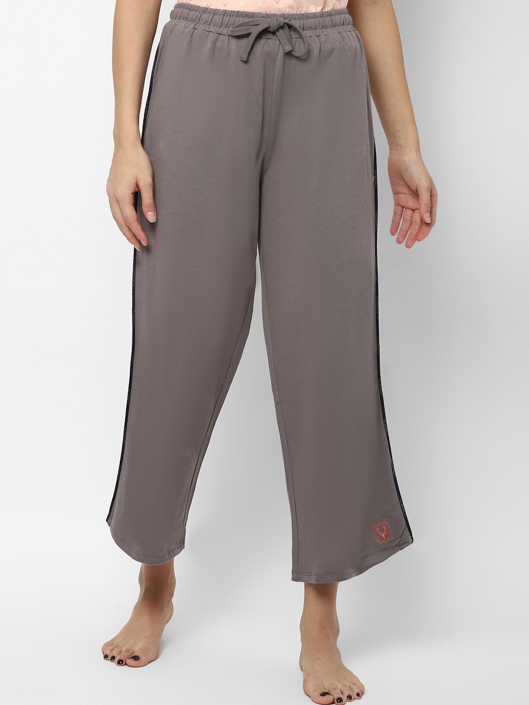 Allen Solly Women Grey Solid Lounge Pants Price in India