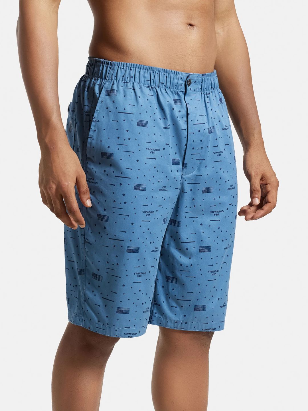 Buy Jockey Combed Mercerized Cotton Woven Fabric Bermuda with Side