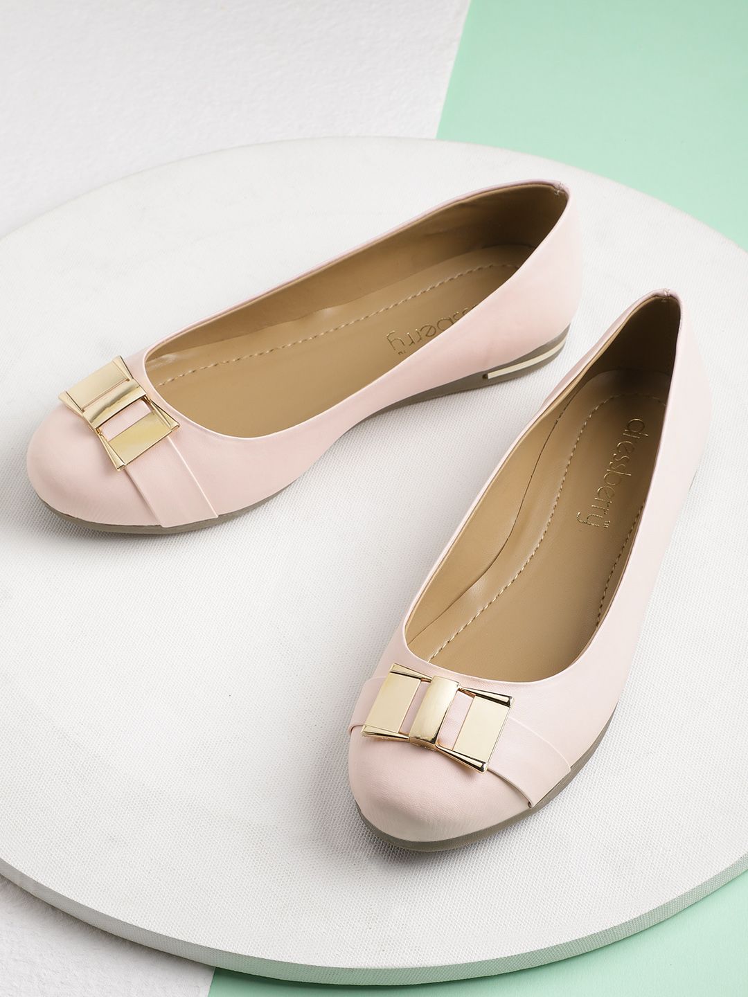 DressBerry Women Pink Solid Ballerinas Price in India