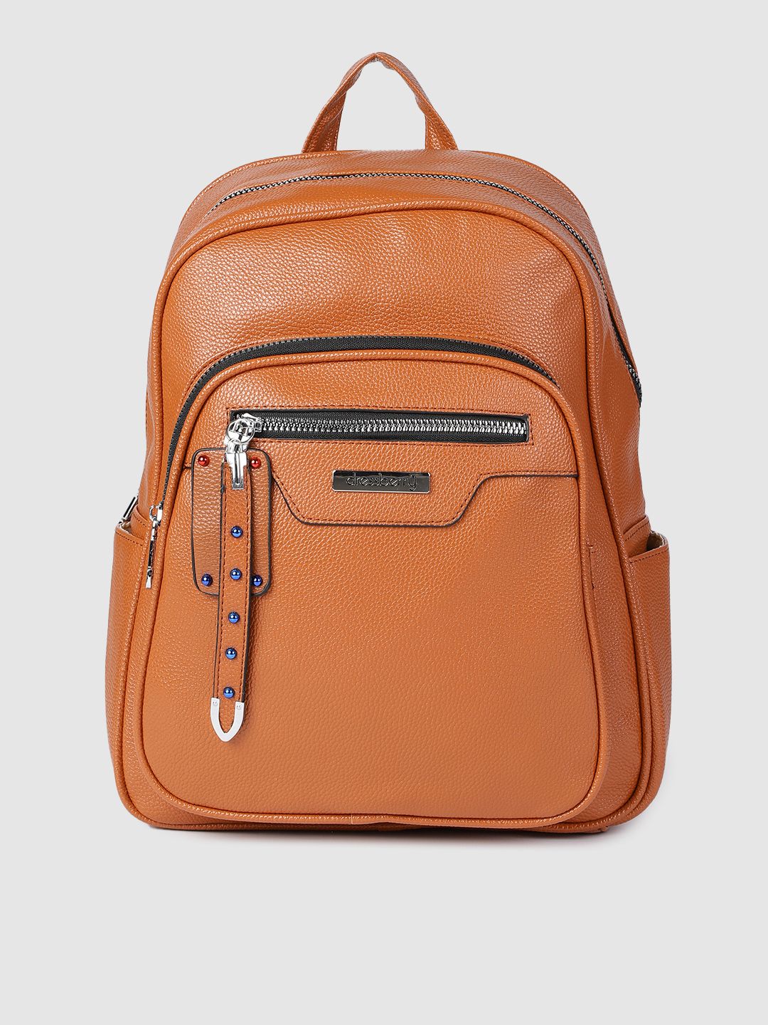 DressBerry Women Brown Backpack Price in India
