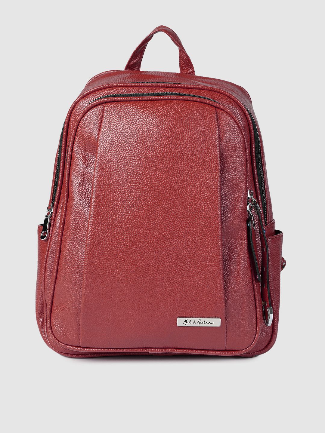 Mast & Harbour Women Red Backpack Price in India
