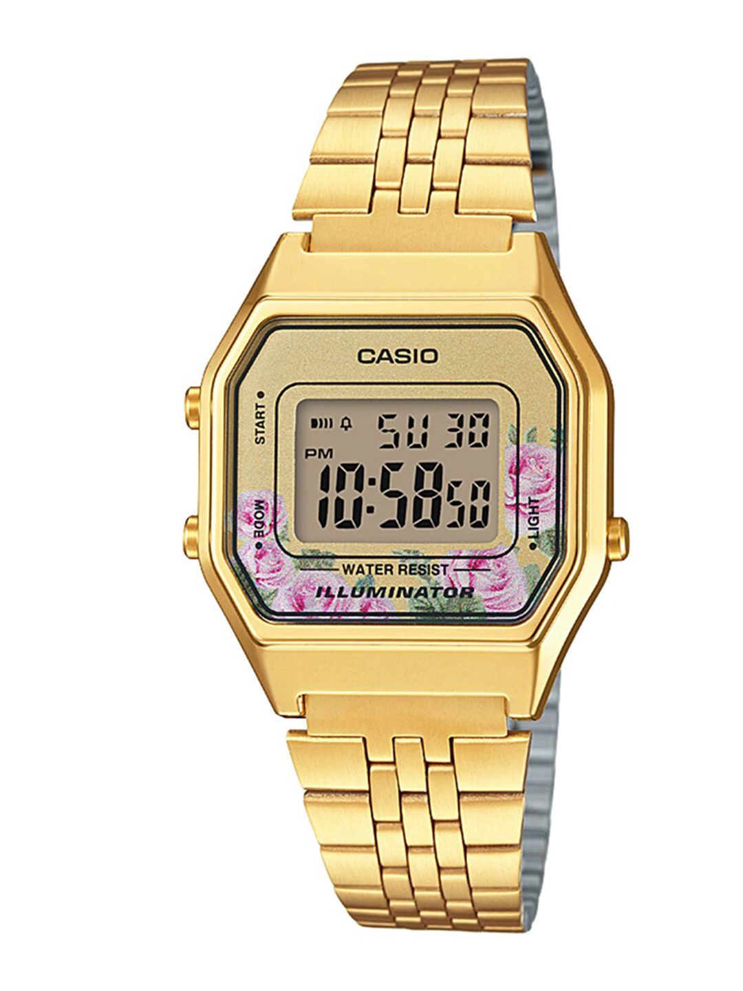 CASIO Unisex Gold-Toned Digital Watch D206 Price in India
