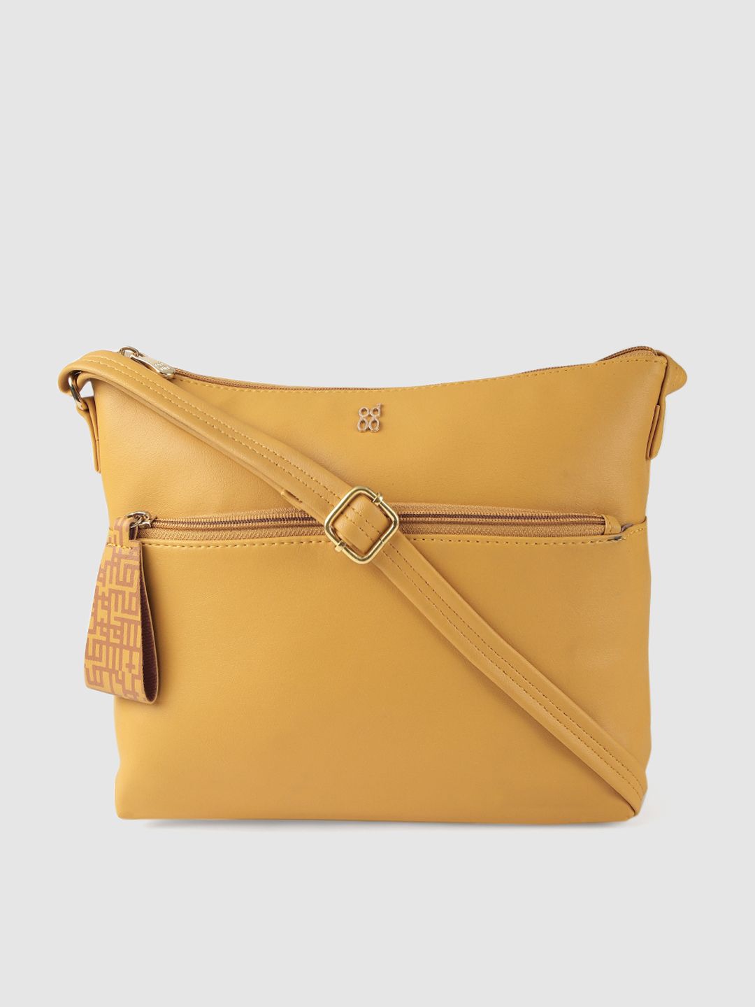 Baggit Yellow Solid Sling Bag Price in India