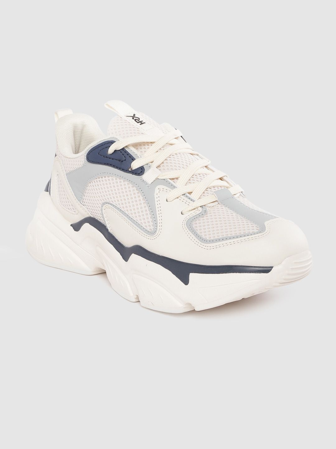 HRX by Hrithik Roshan Men White Chunky Sneakers