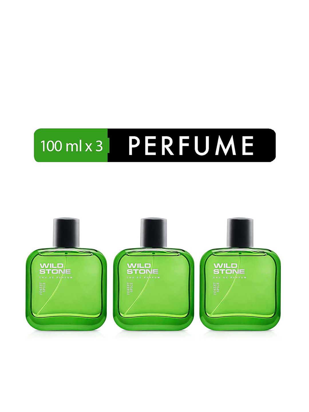 Wild Stone Men Set Of 3 Forest Spice Perfume 100 ml each