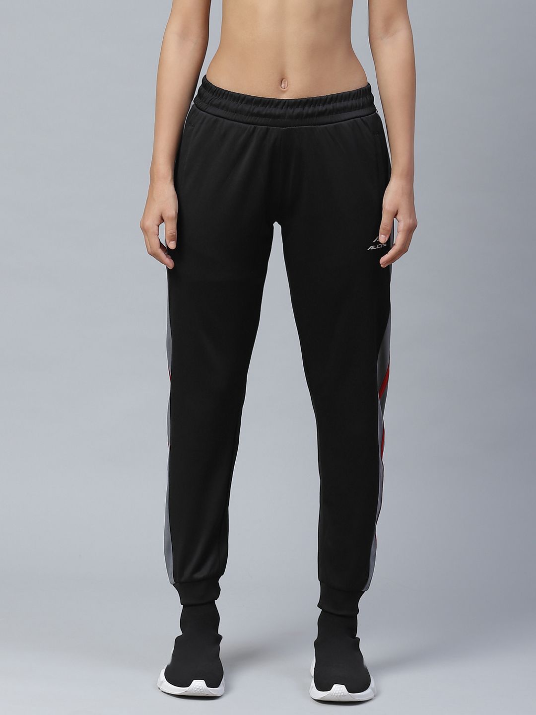 Alcis Women Black Solid Slim Fit Joggers Price in India