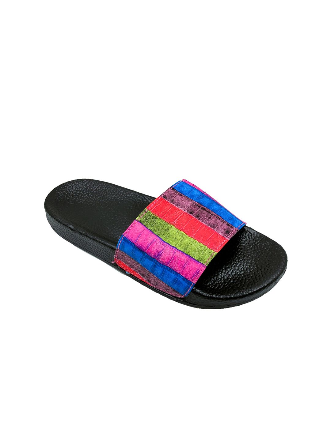 Pampy Angel Women Multicoloured Printed Sliders Price in India