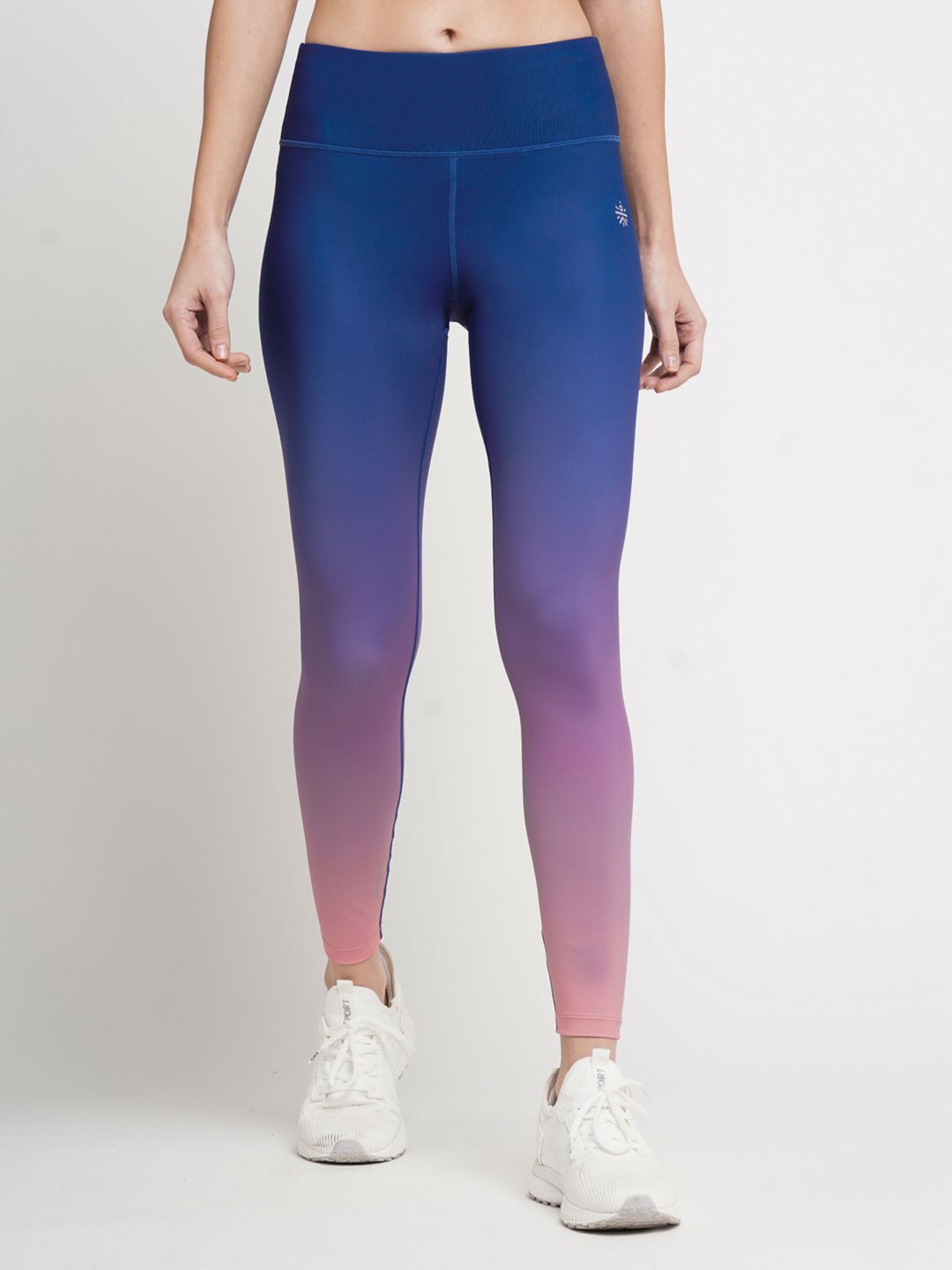 Cultsport Women Navy Blue & Pink Printed Tights Price in India