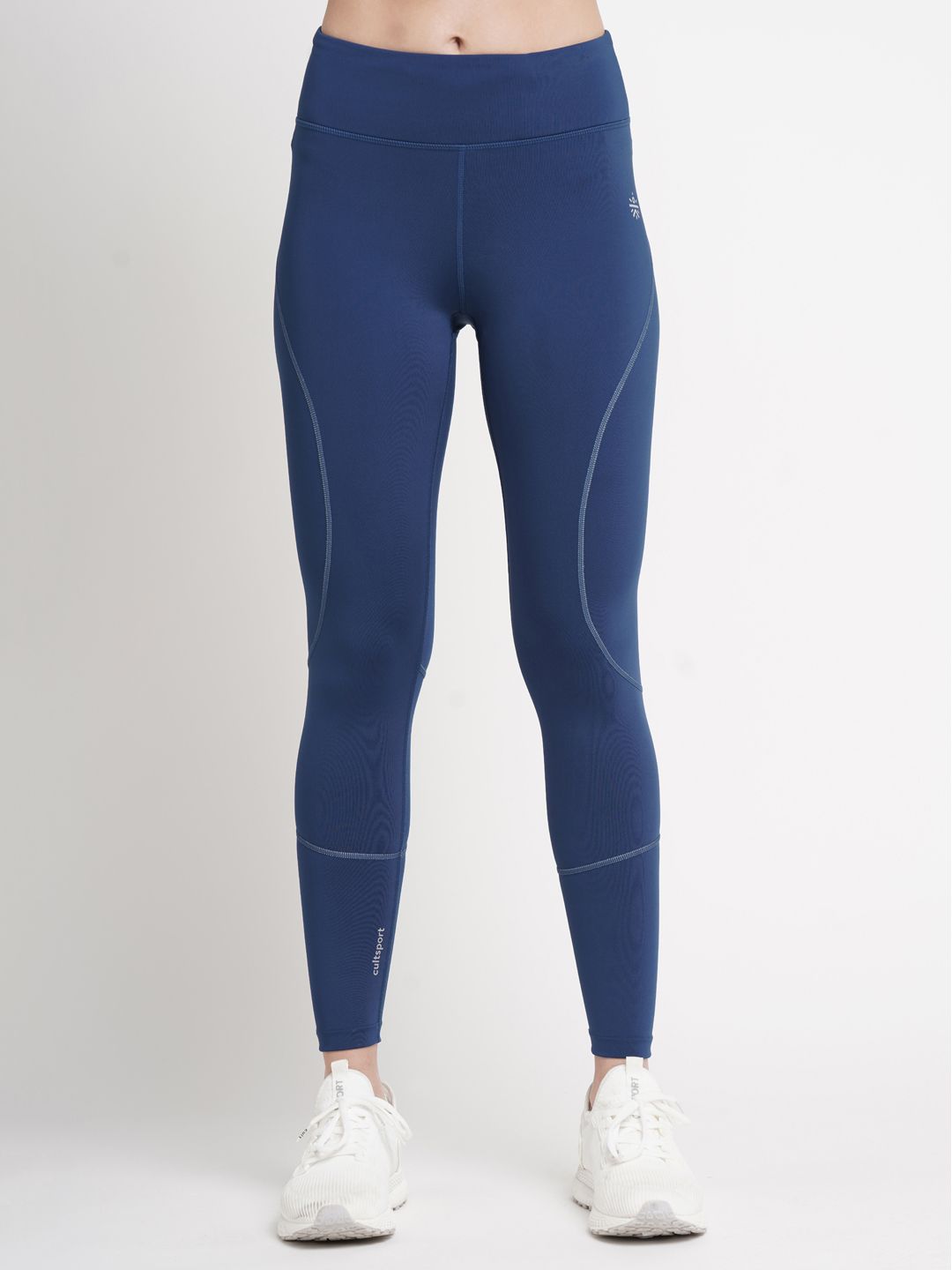 Cultsport Women Navy Blue Solid High-Intensity Training Tights Price in India