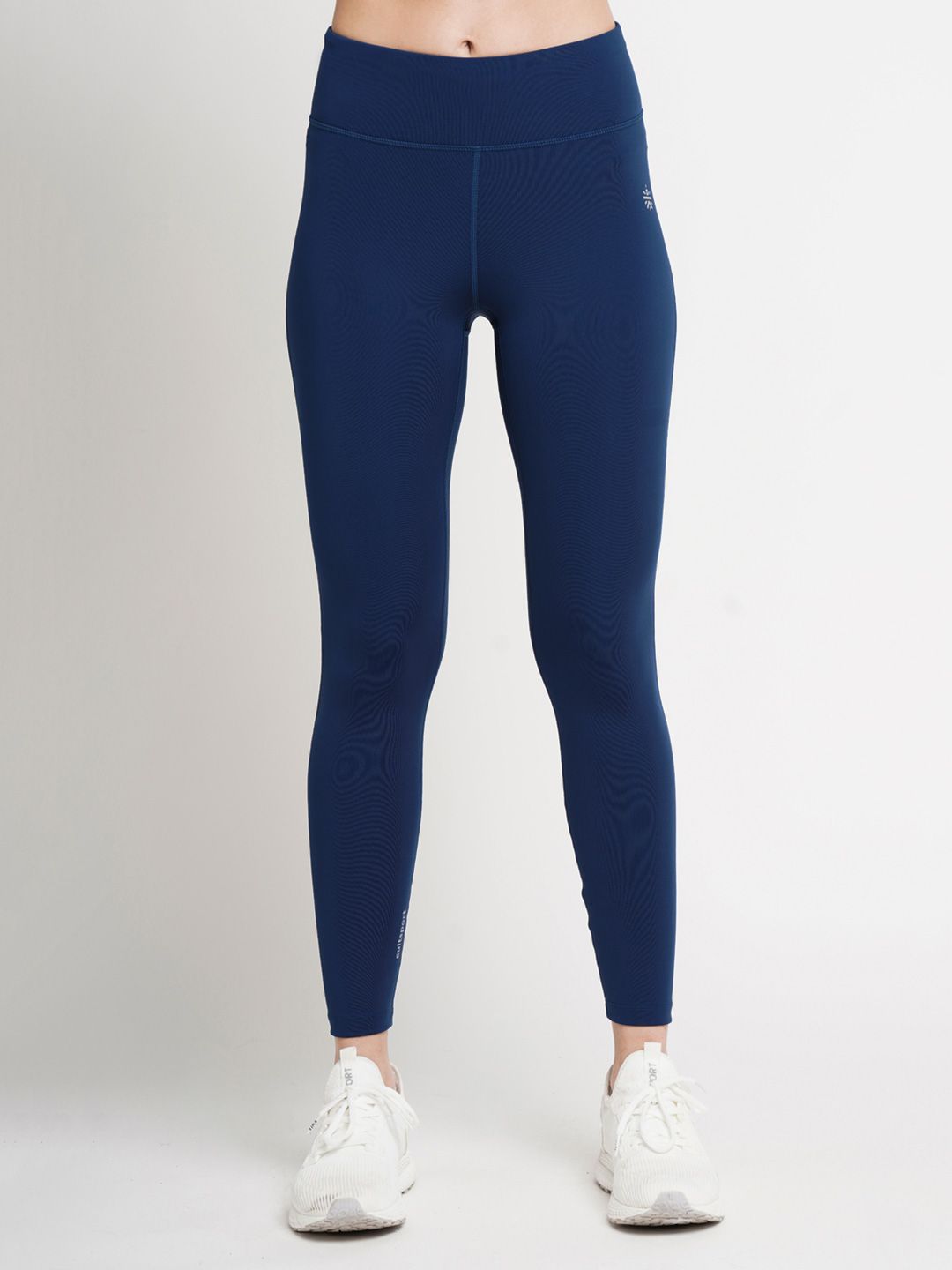Cultsport Women Navy Blue Solid Tights Price in India