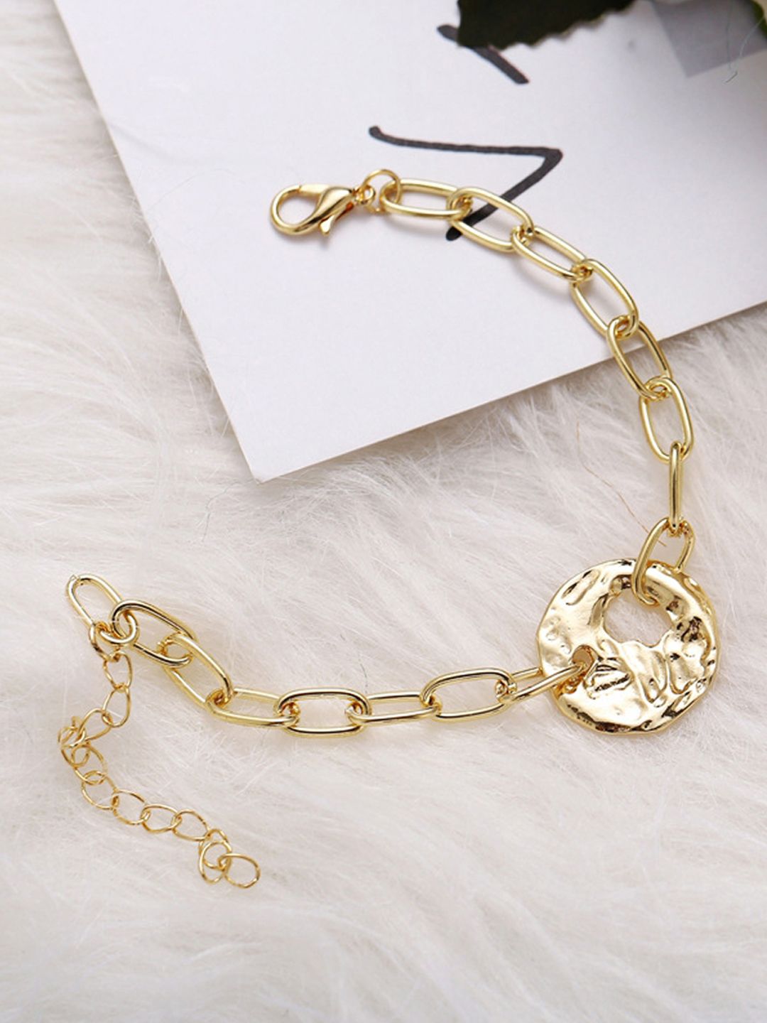 Jewels Galaxy Gold-Plated Link Bracelet Price in India