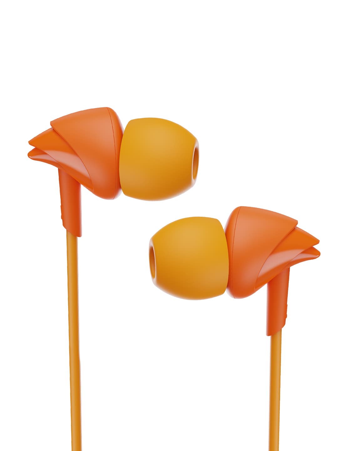 boAt BassHeads 100 M Mint Orange Wired Earphones with Hawk-Inspired Design & Mic Price in India