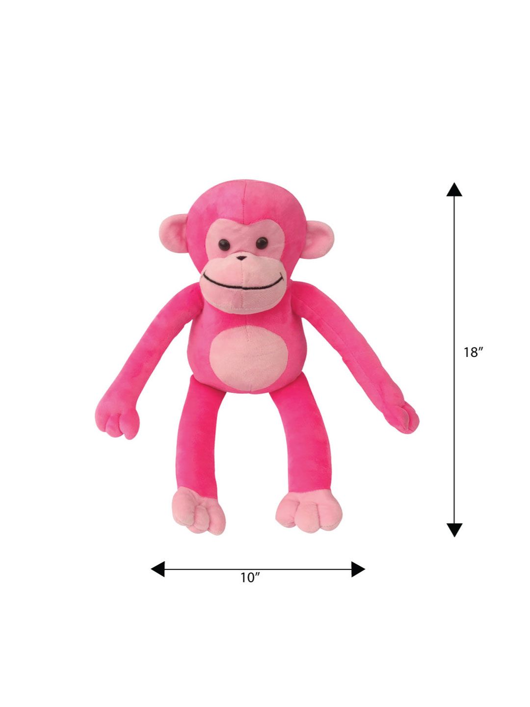 Buy Ultra Unisex Kids Pink Cute Sitting Monkey Plush Animal Soft