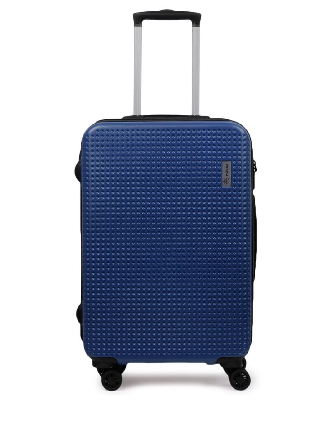 NOVEX Blue Textured Hard-Sided Medium Suitcase Trolley Bag Price in India