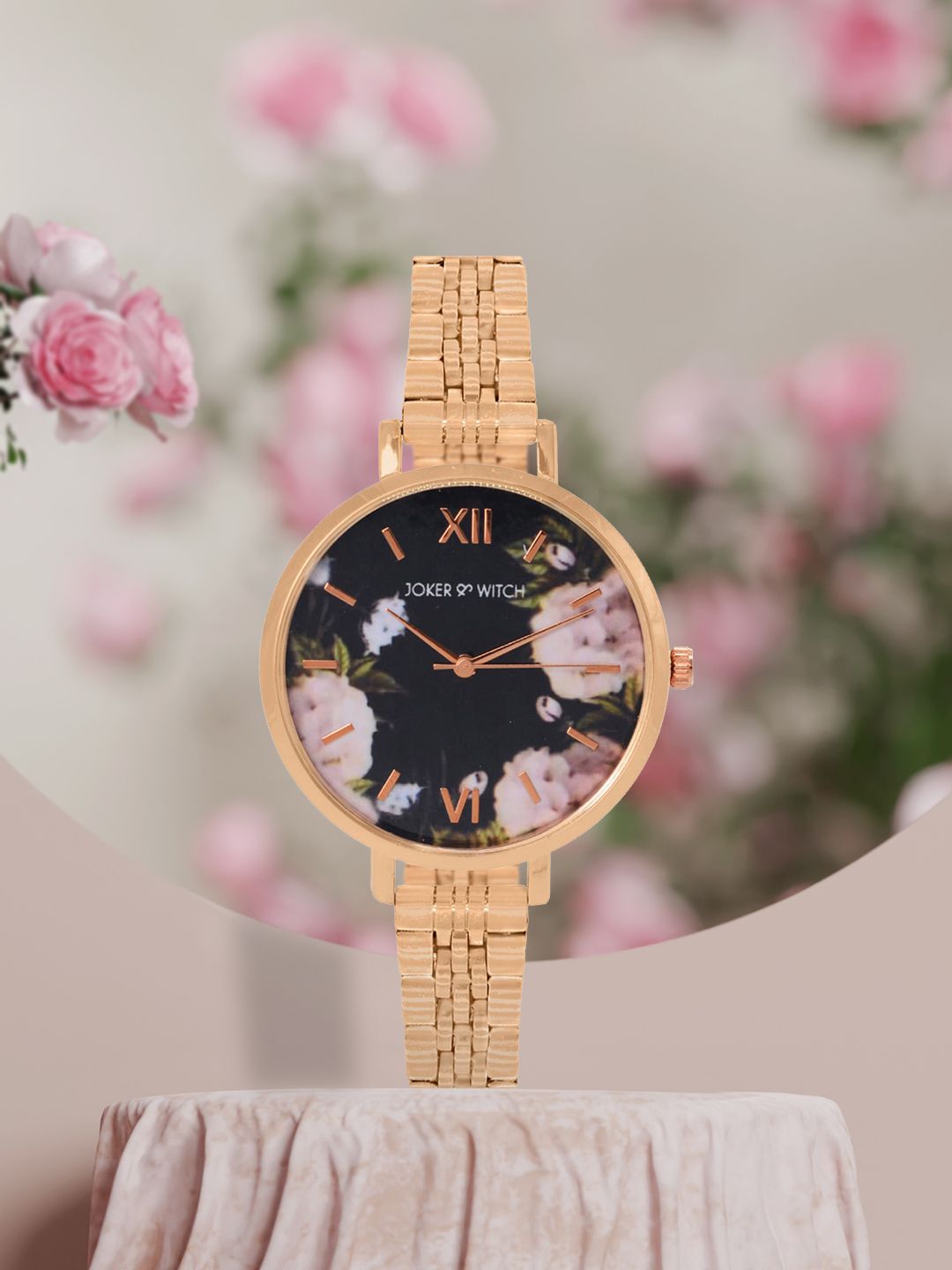 JOKER & WITCH Women Black Analogue Watch Price in India